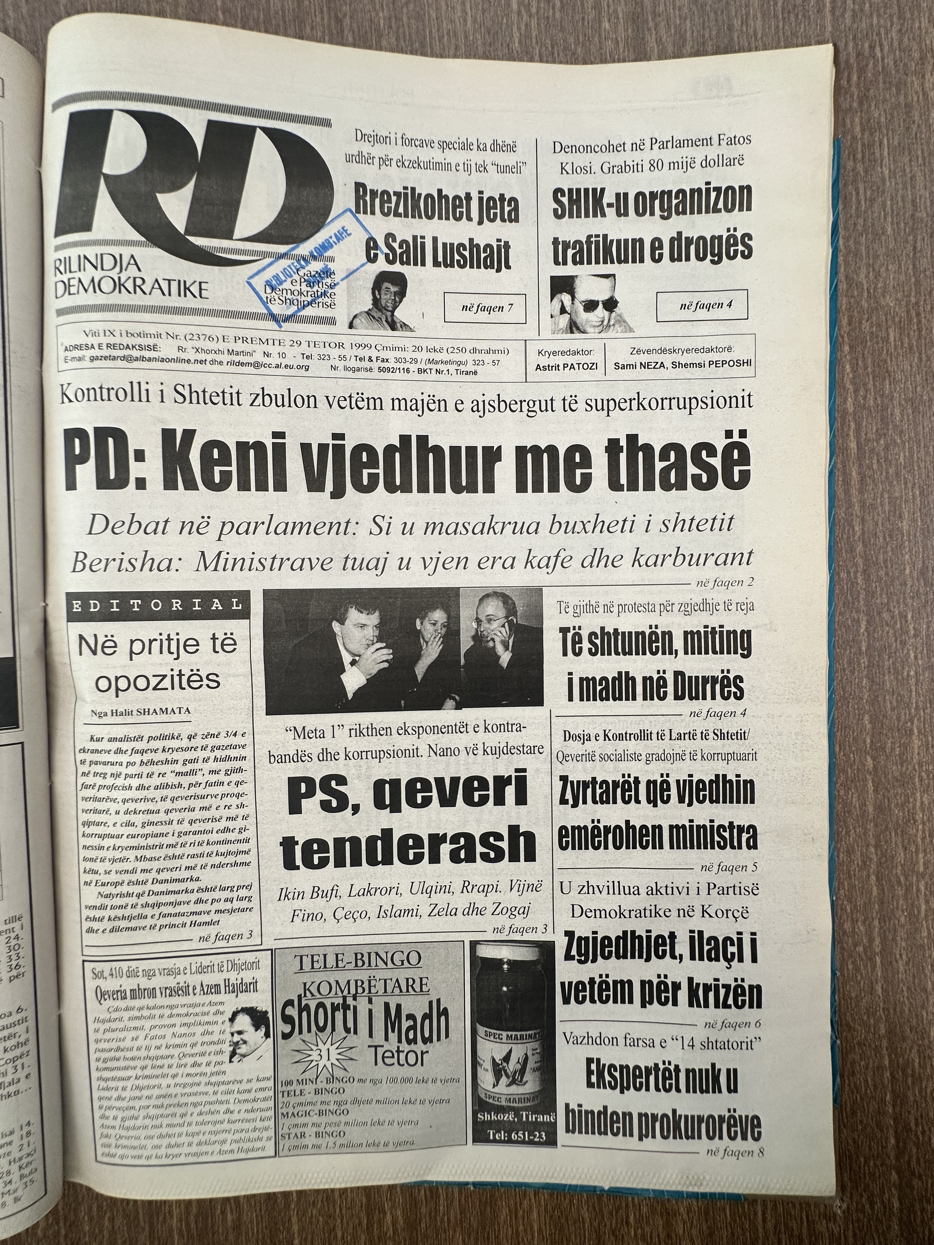 Rilindja Demokratike 1999-06-05