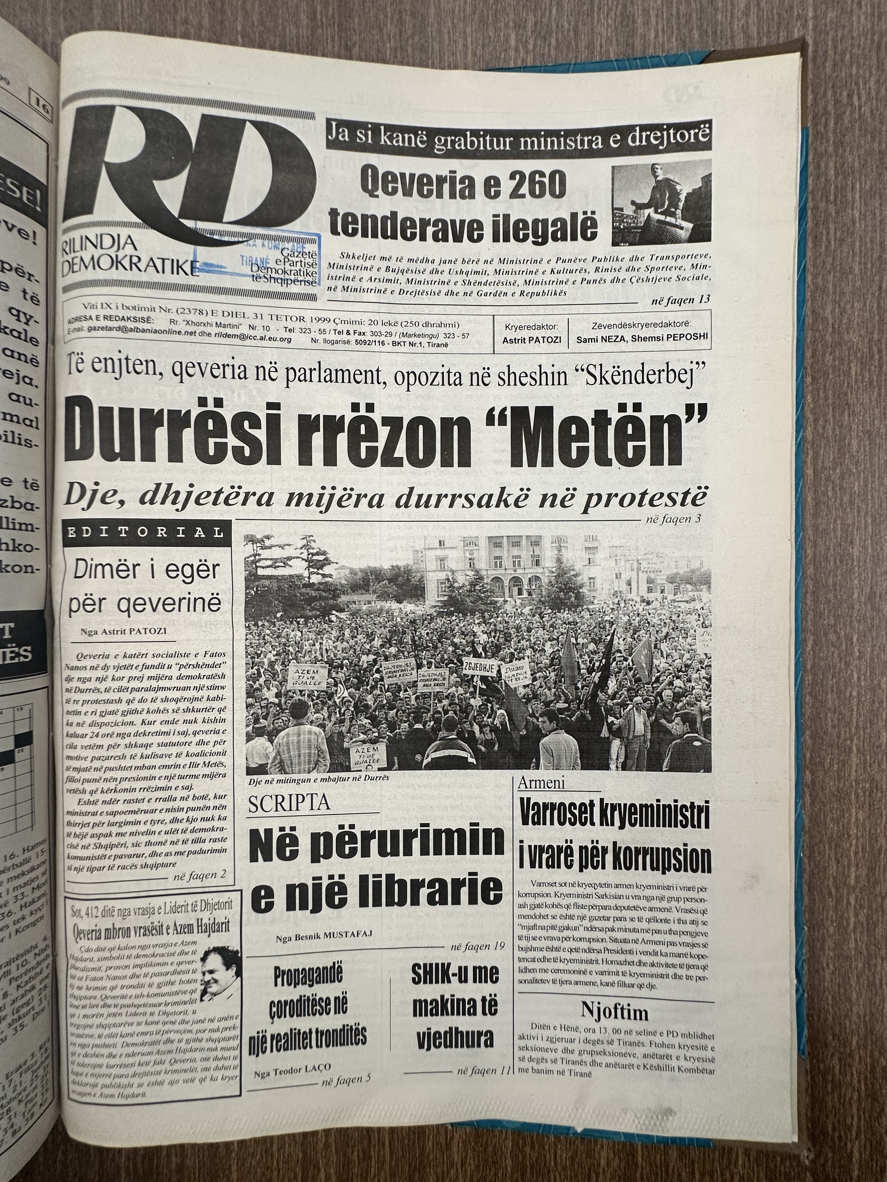 Rilindja Demokratike 1999-10-31