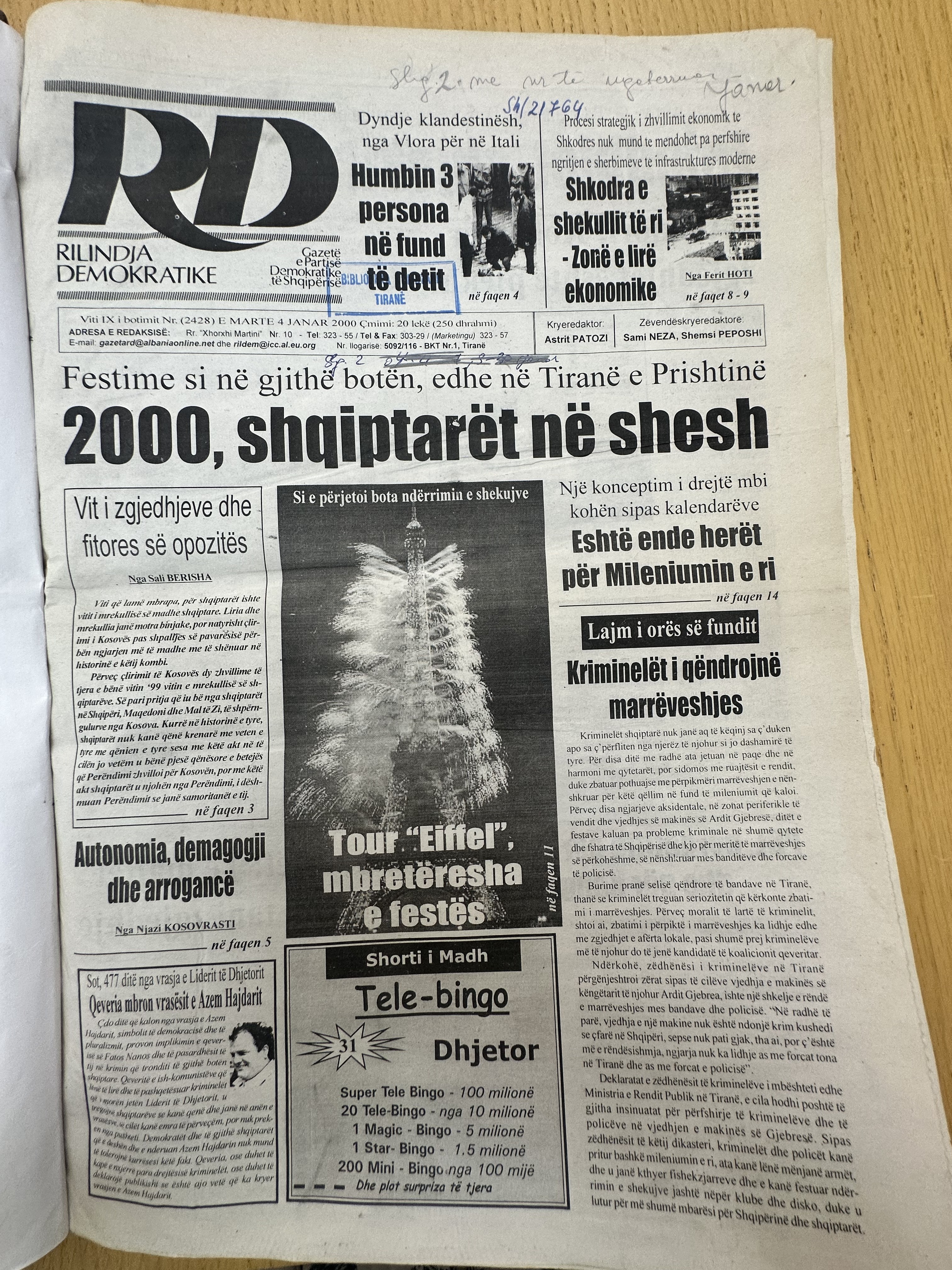Rilindja Demokratike 2000-01-01
