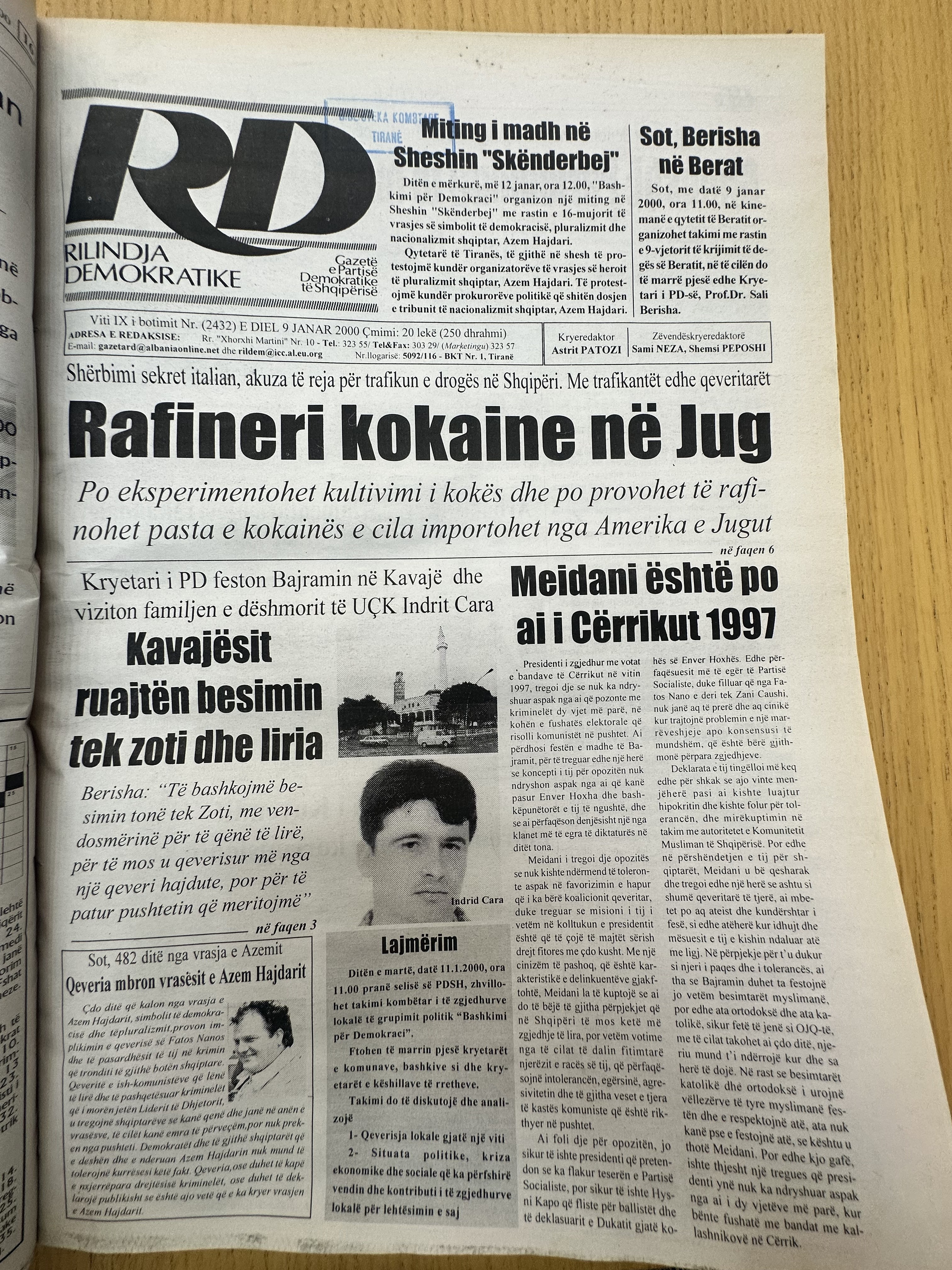 Rilindja Demokratike 2000-04-09
