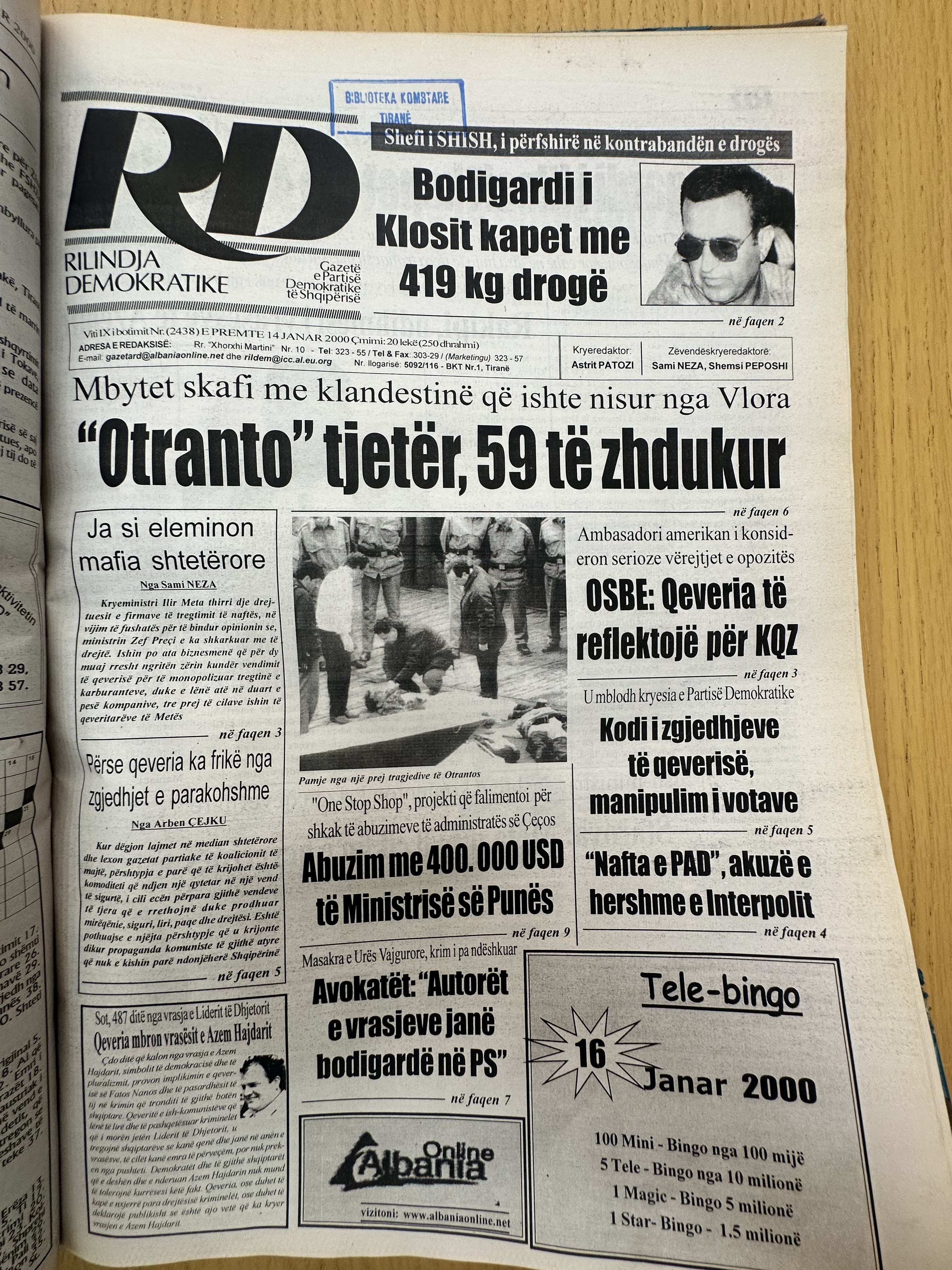 Rilindja Demokratike 2000-01-14
