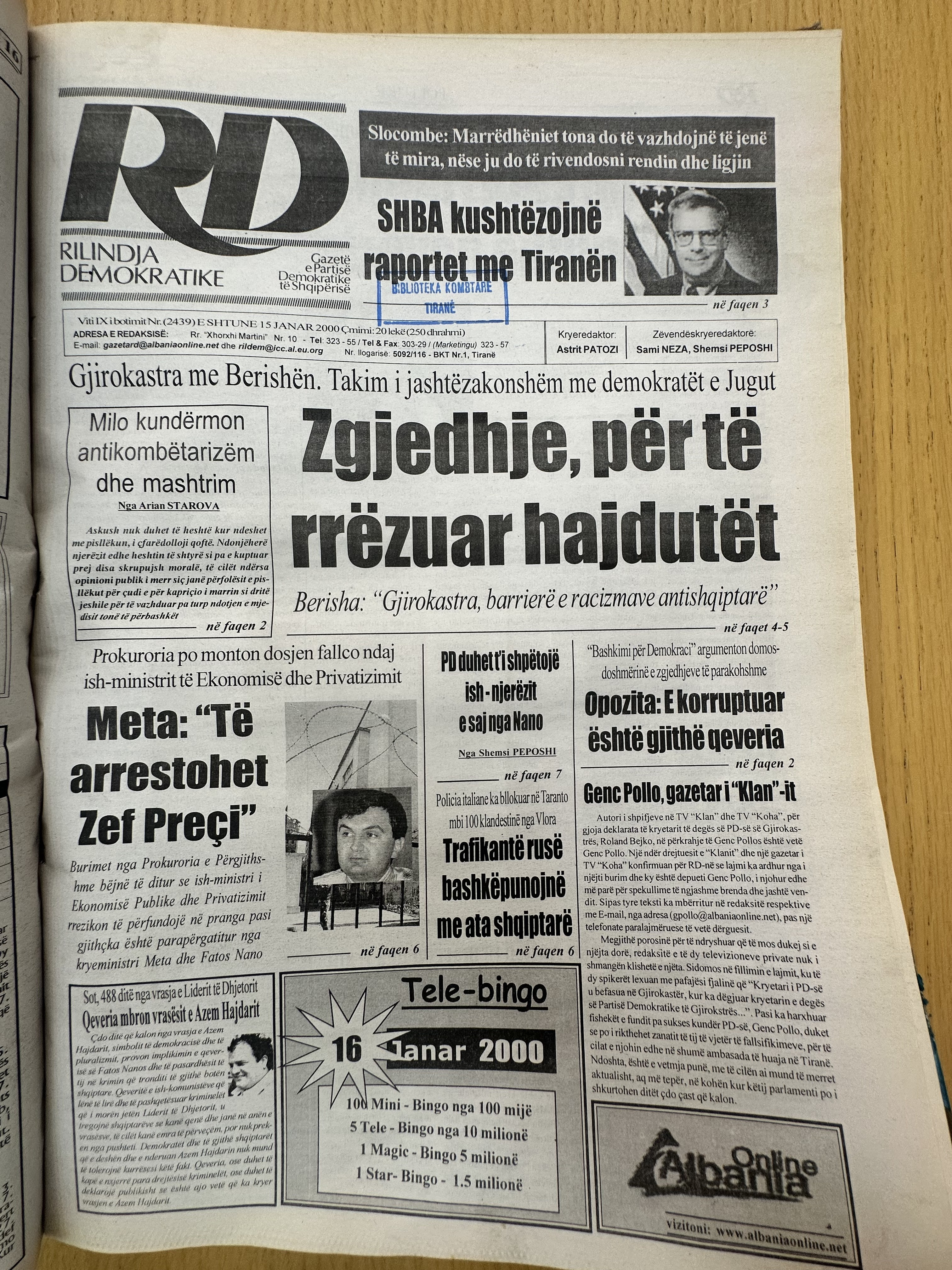 Rilindja Demokratike 2000-07-10