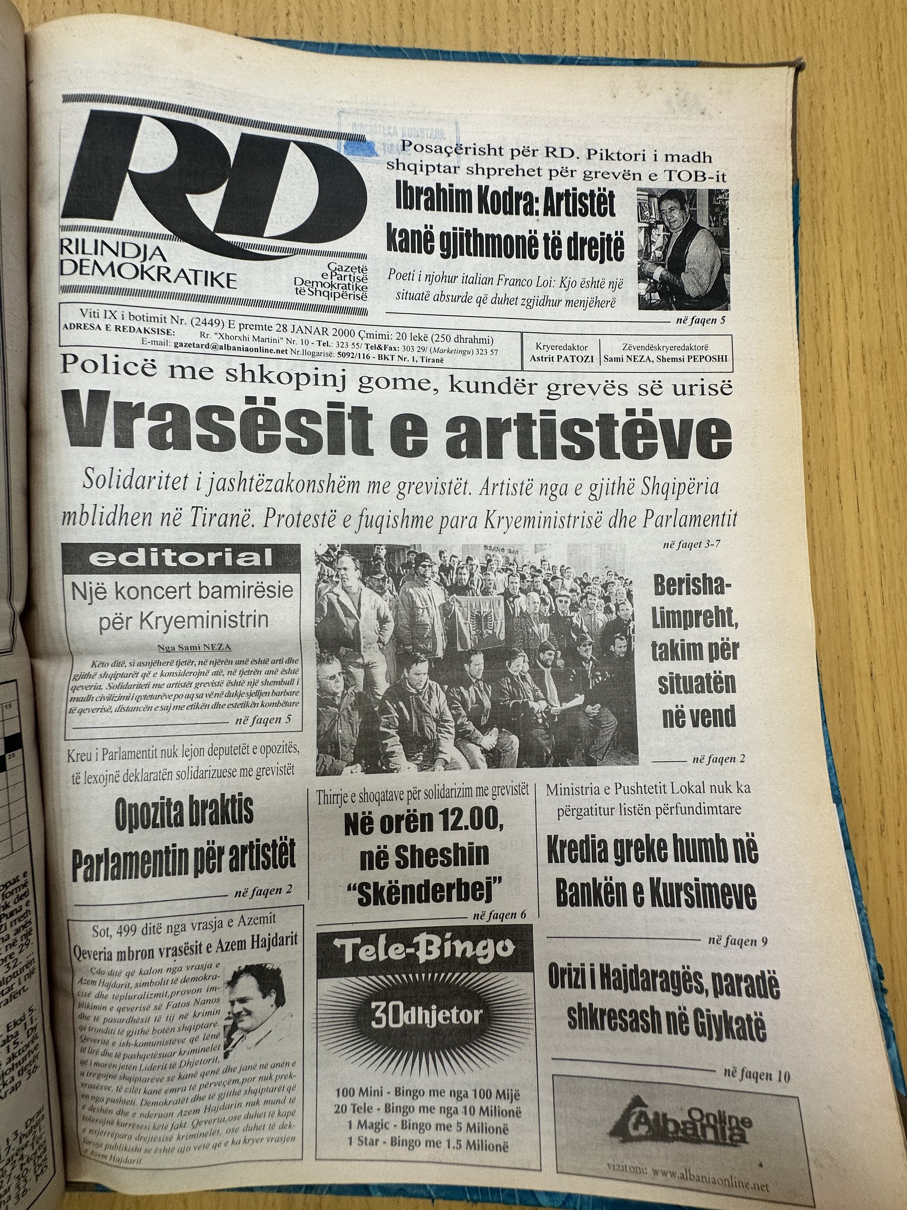 Rilindja Demokratike 2000-01-28