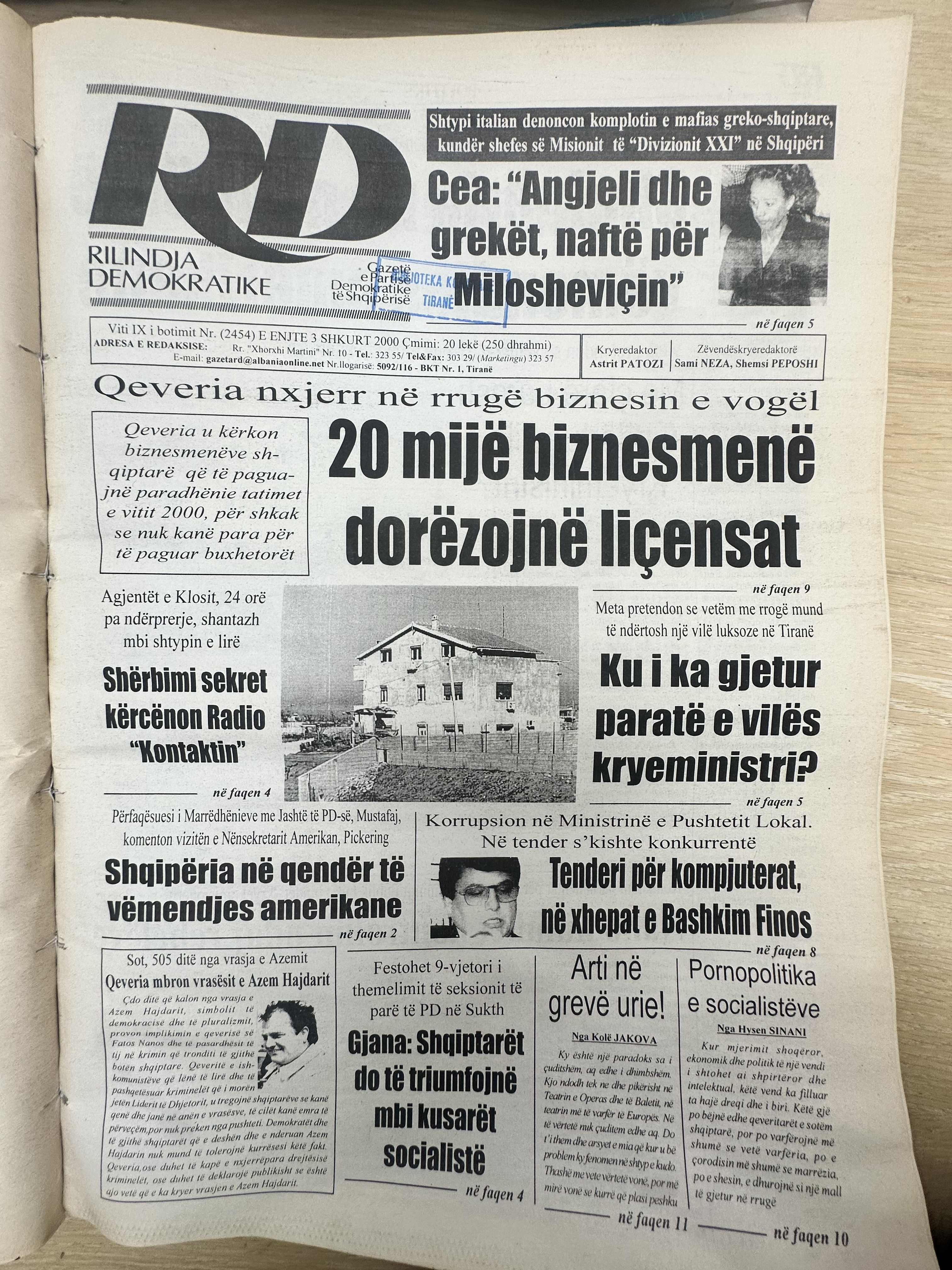 Rilindja Demokratike 2000-02-03