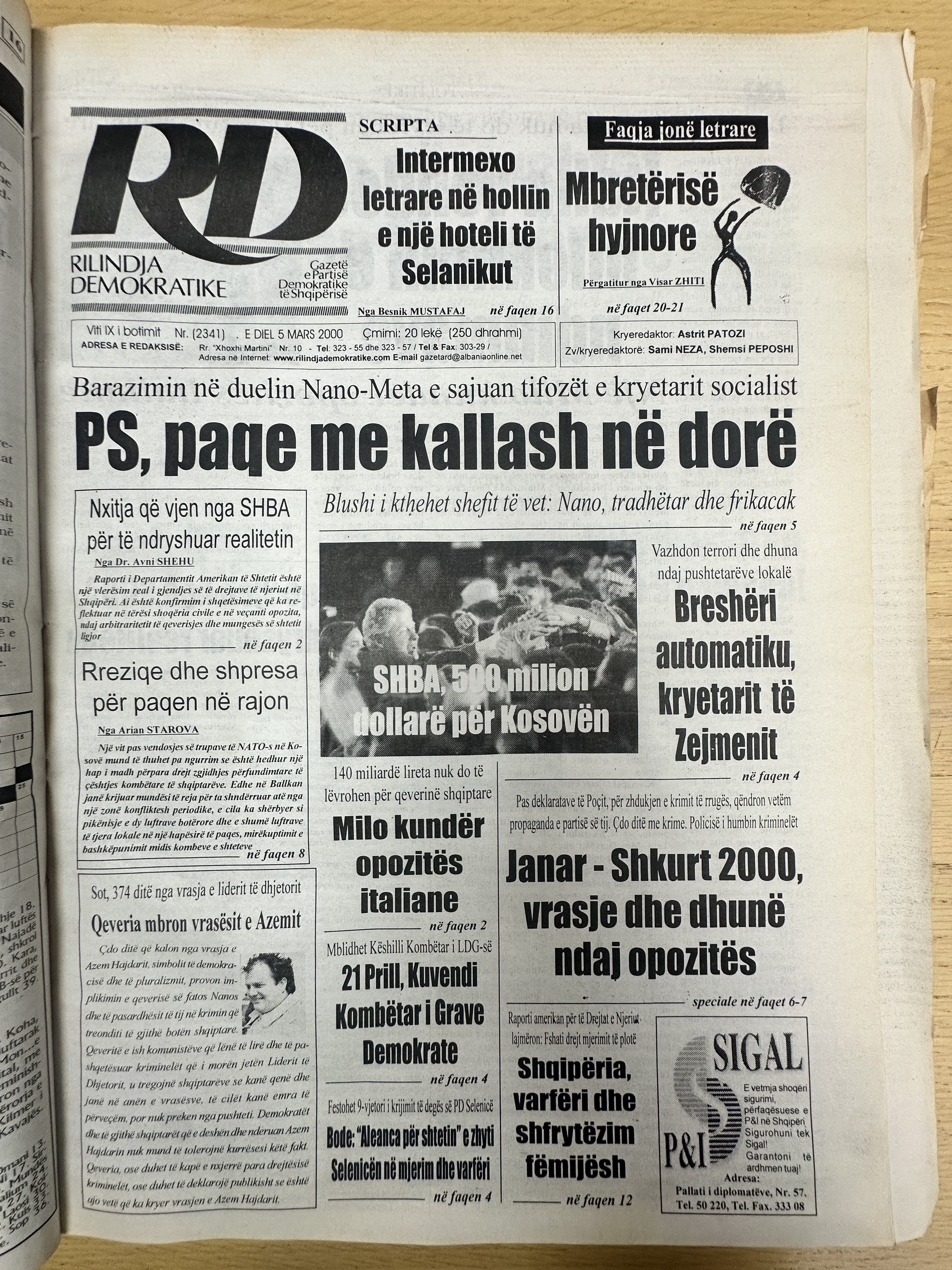 Rilindja Demokratike 2000-03-05