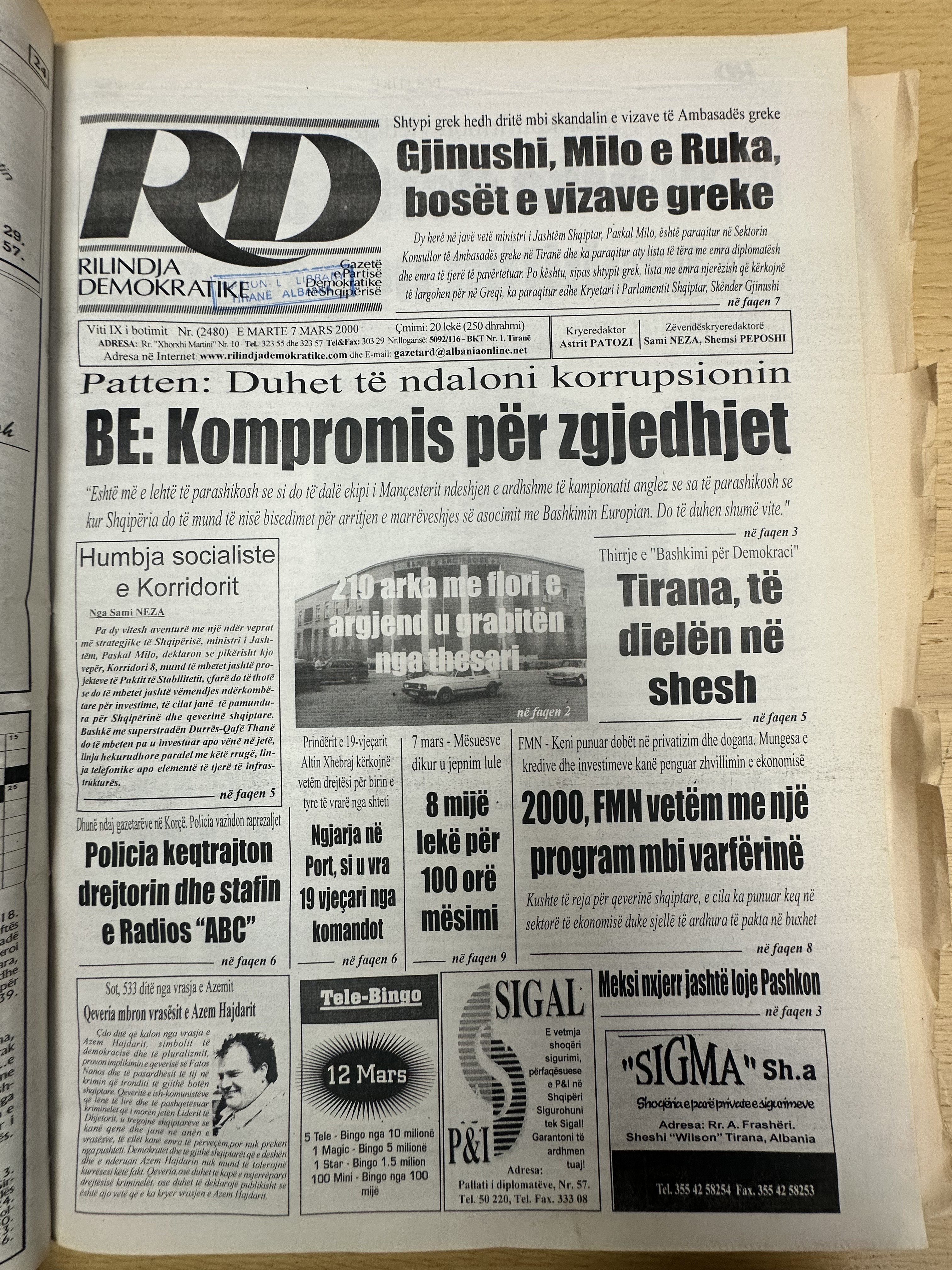 Rilindja Demokratike 2000-03-07