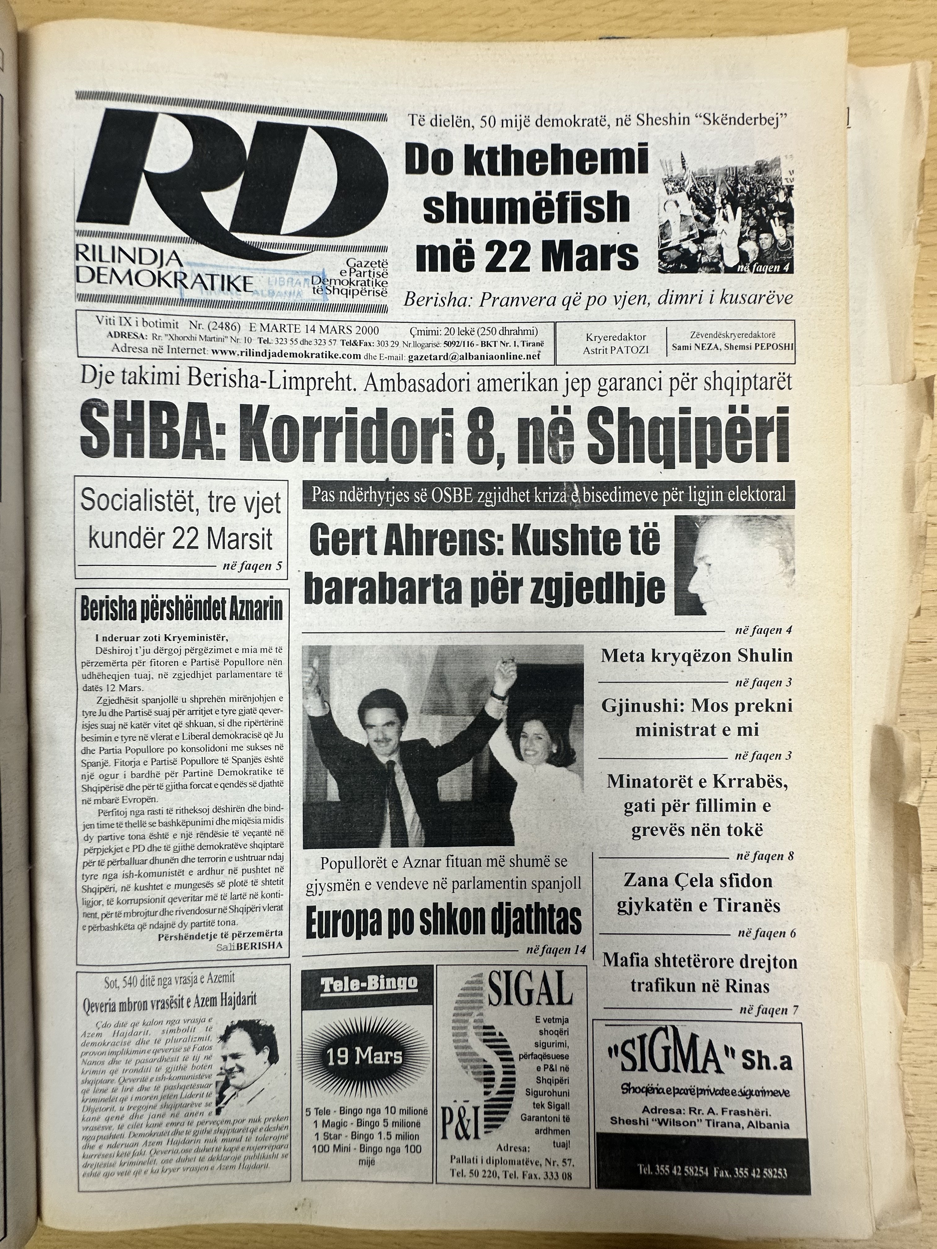 Rilindja Demokratike 2000-03-14