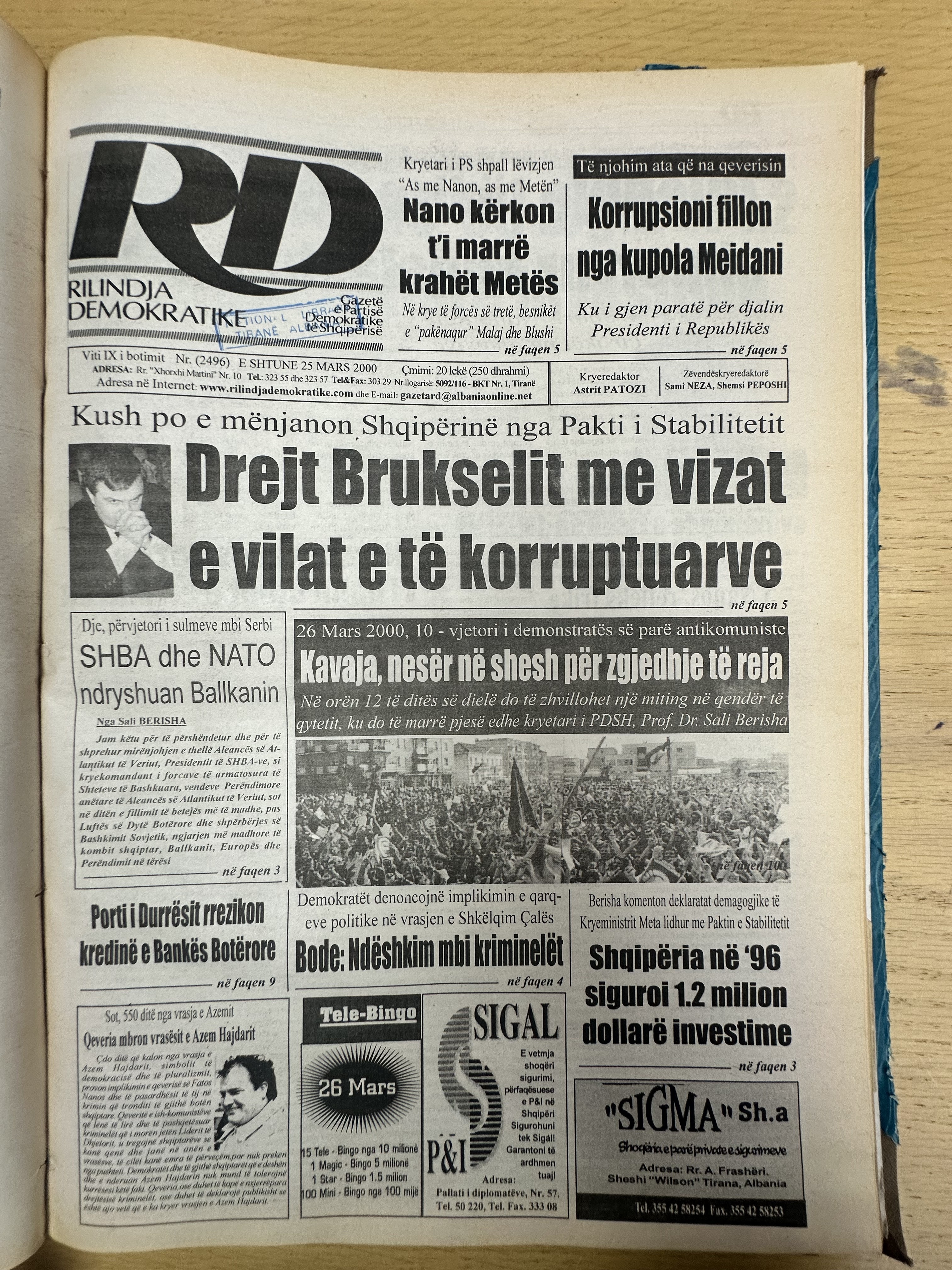 Rilindja Demokratike 2000-03-25