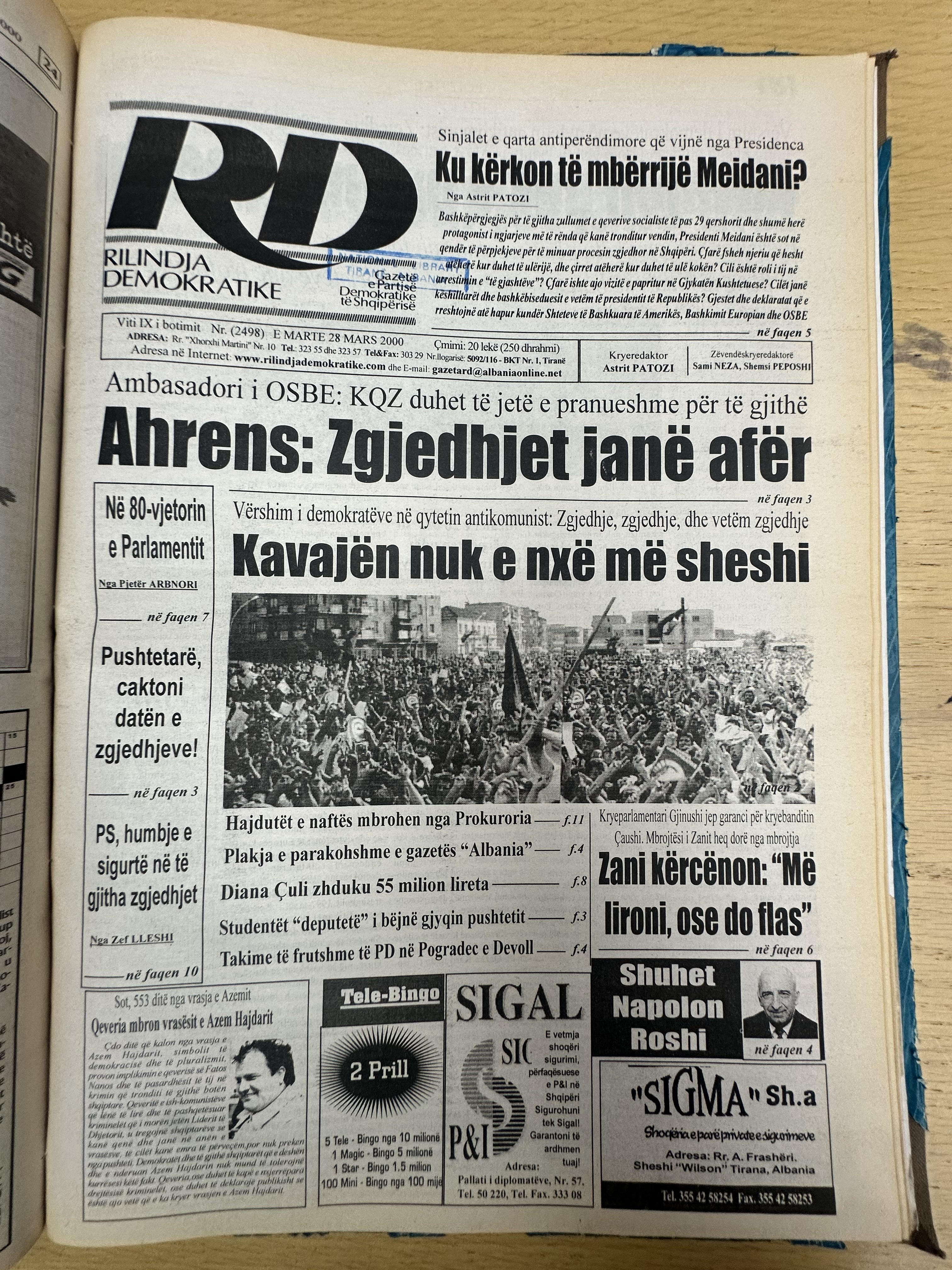 Rilindja Demokratike 2000-03-28