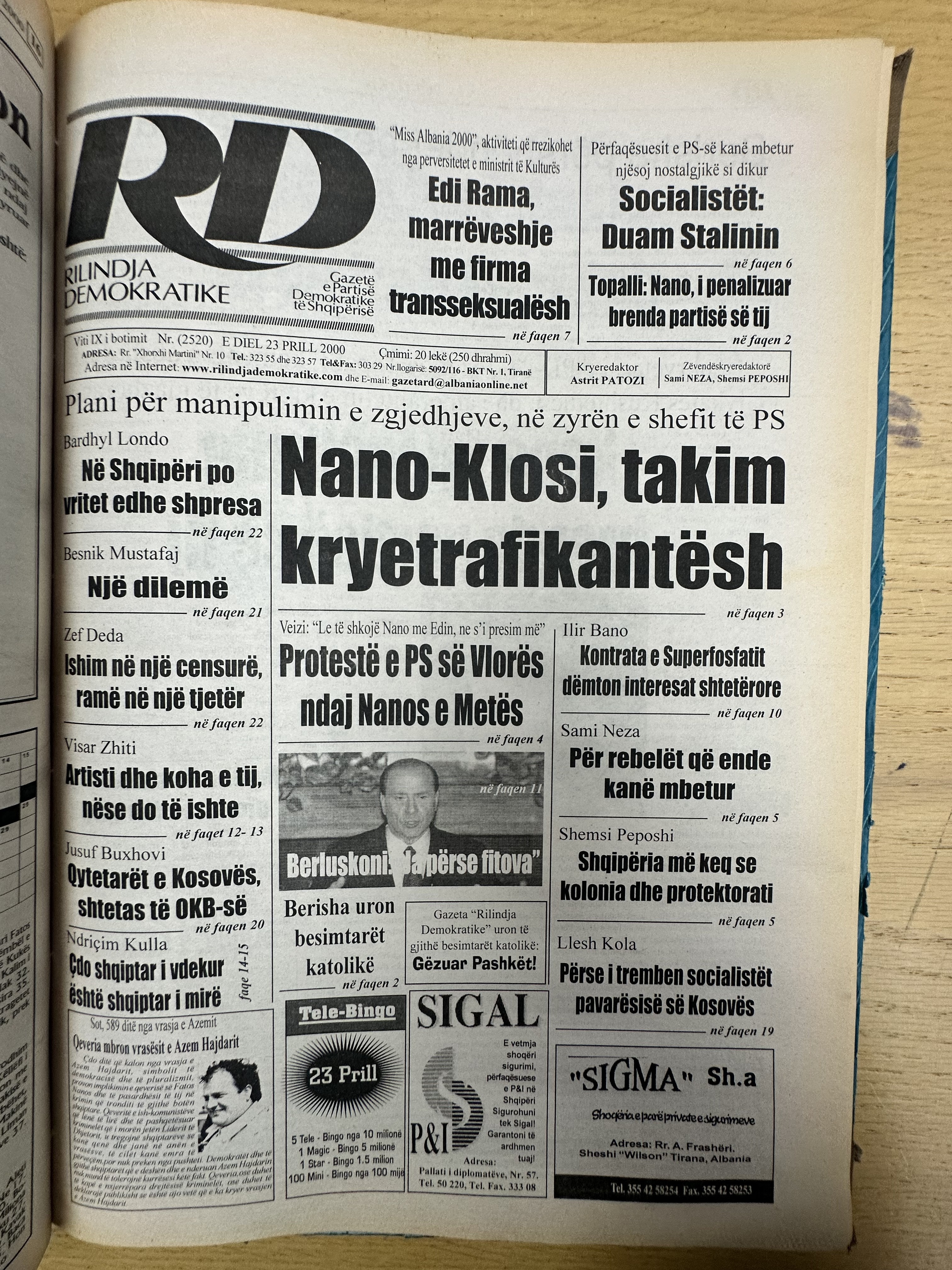 Rilindja Demokratike 2000-04-23