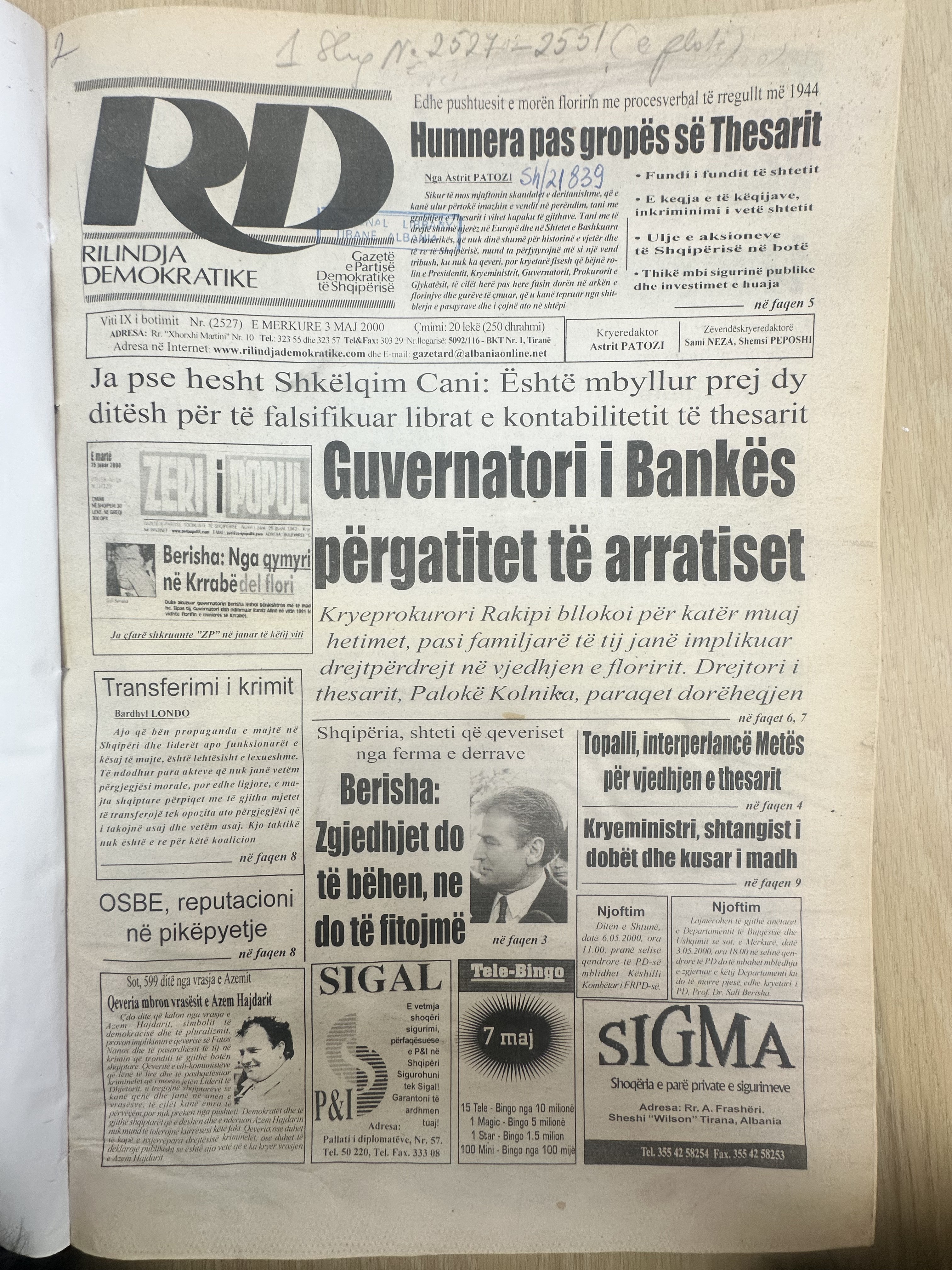 Rilindja Demokratike 1999-03-25
