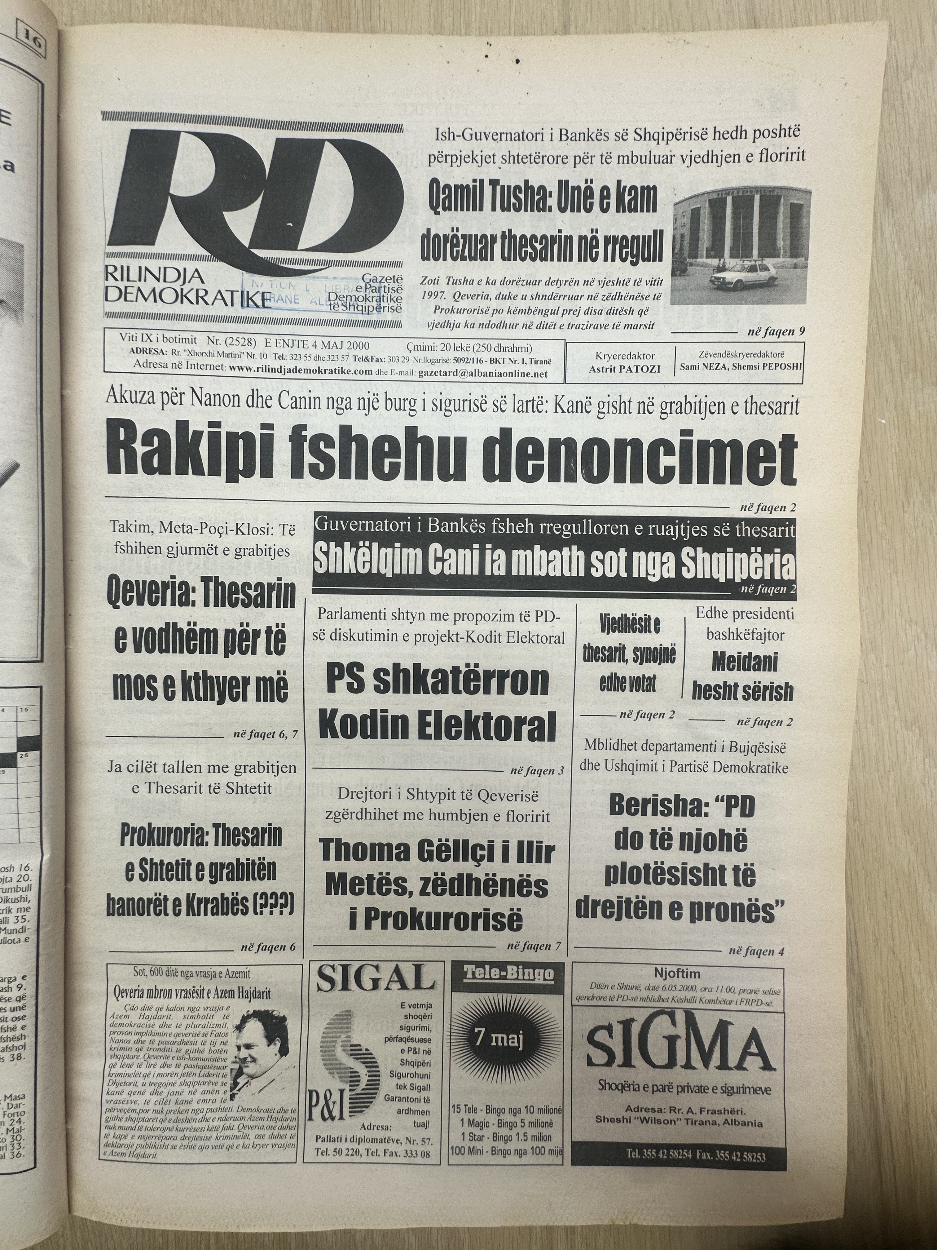 Rilindja Demokratike 2000-05-04