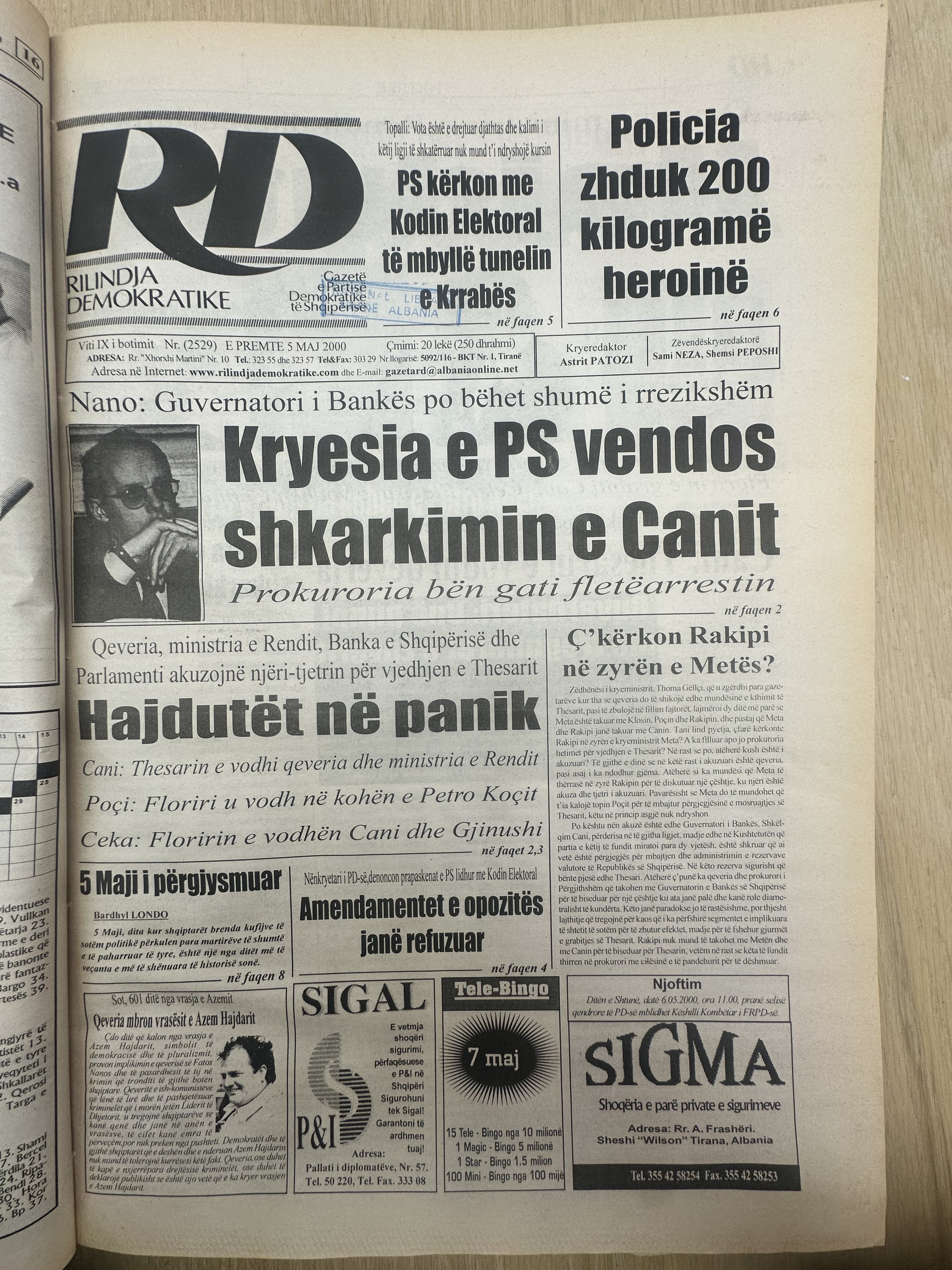 Rilindja Demokratike 2000-10-10