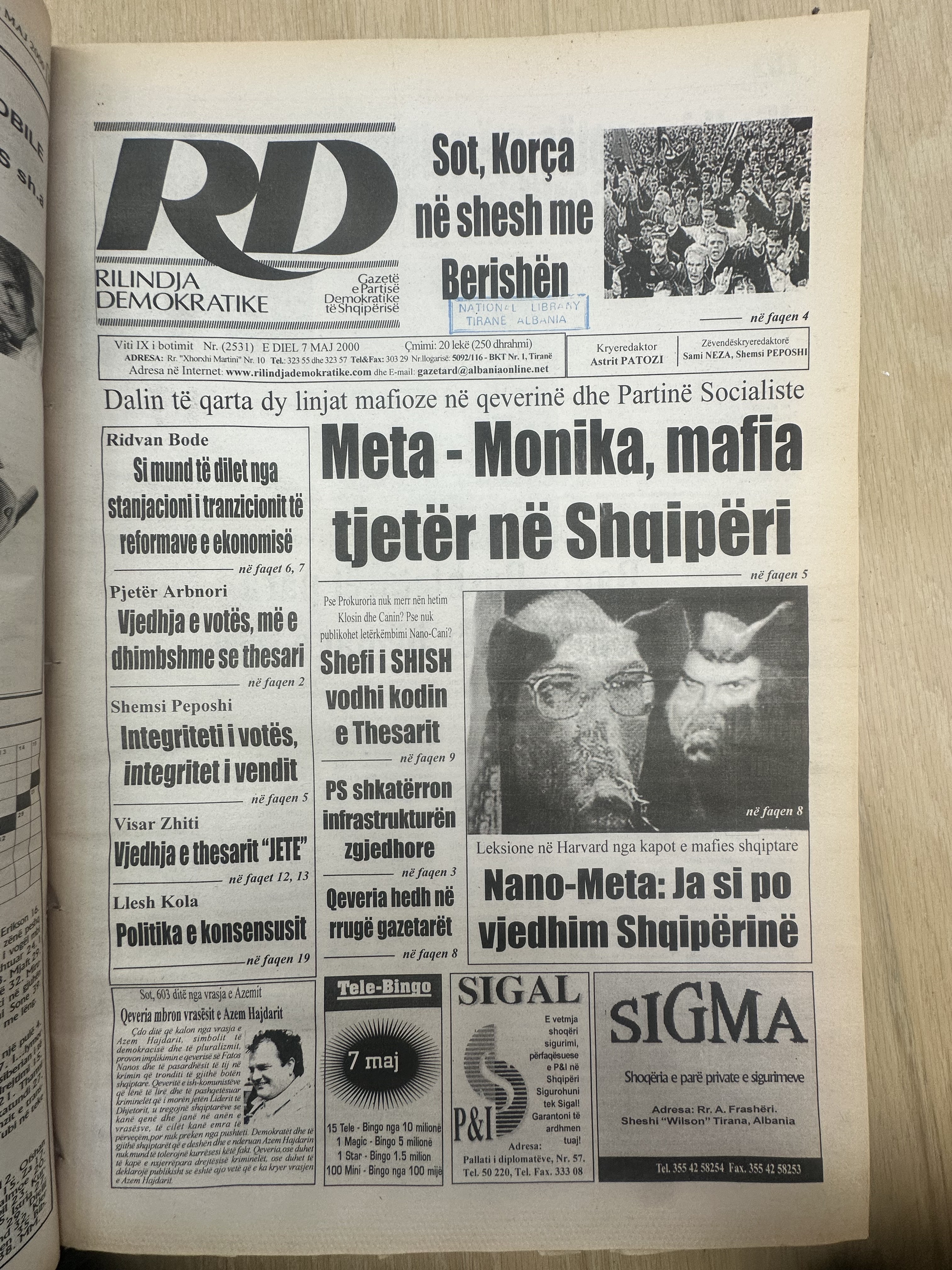 Rilindja Demokratike 2000-05-07
