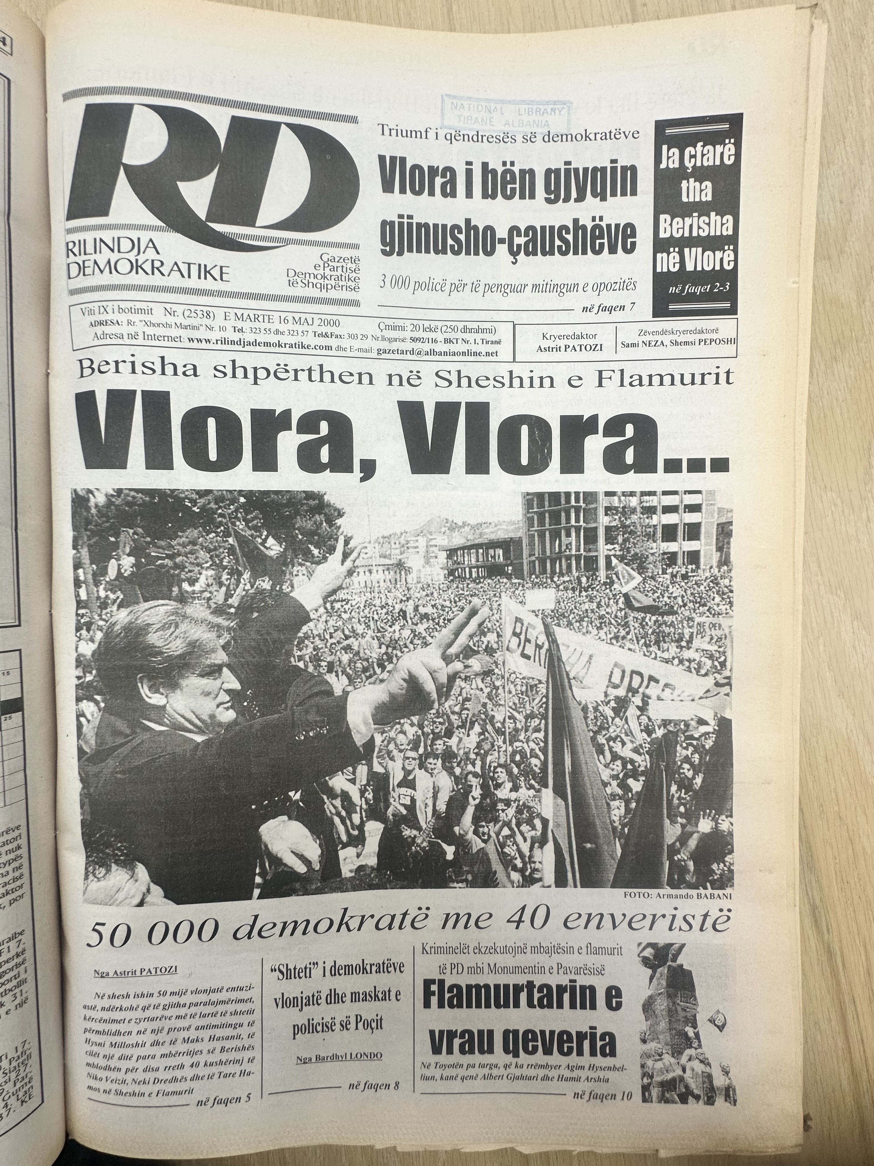 Rilindja Demokratike 2000-02-14