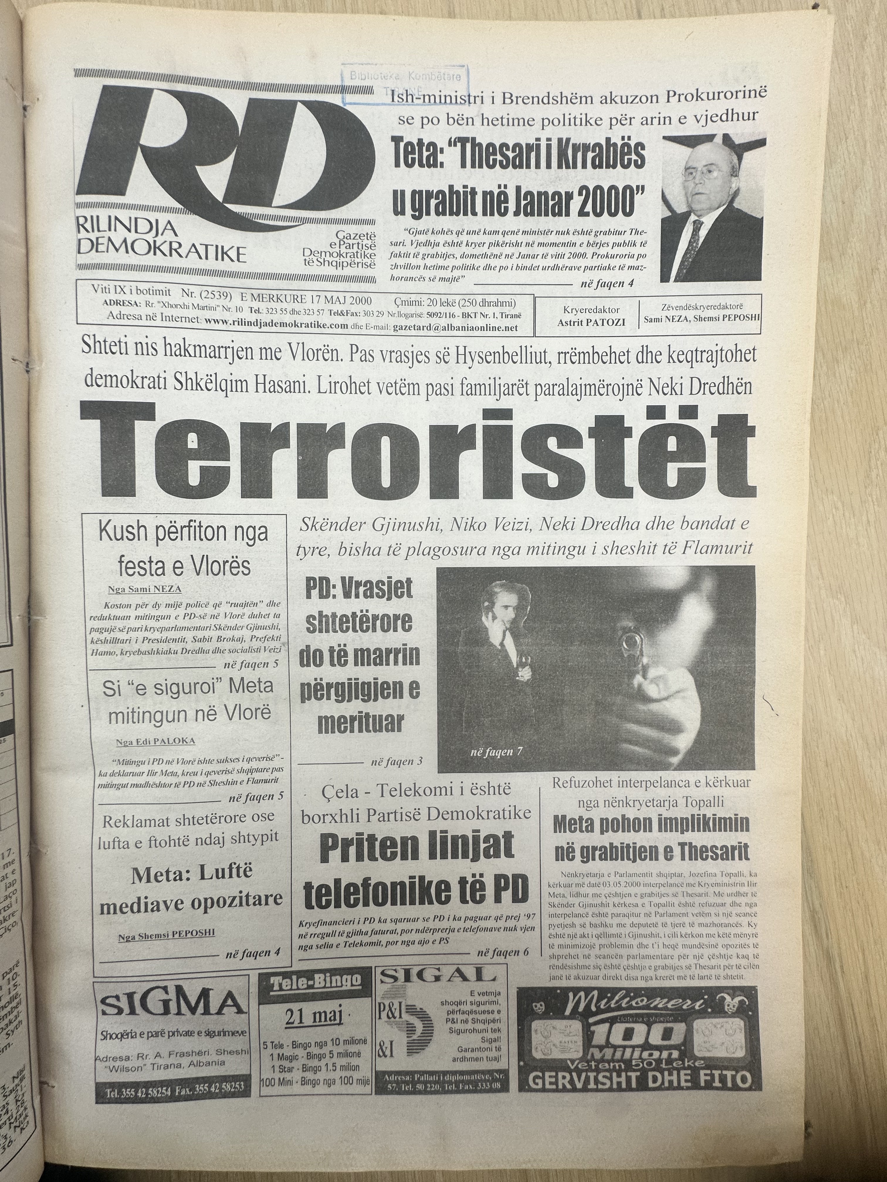 Rilindja Demokratike 2000-05-17