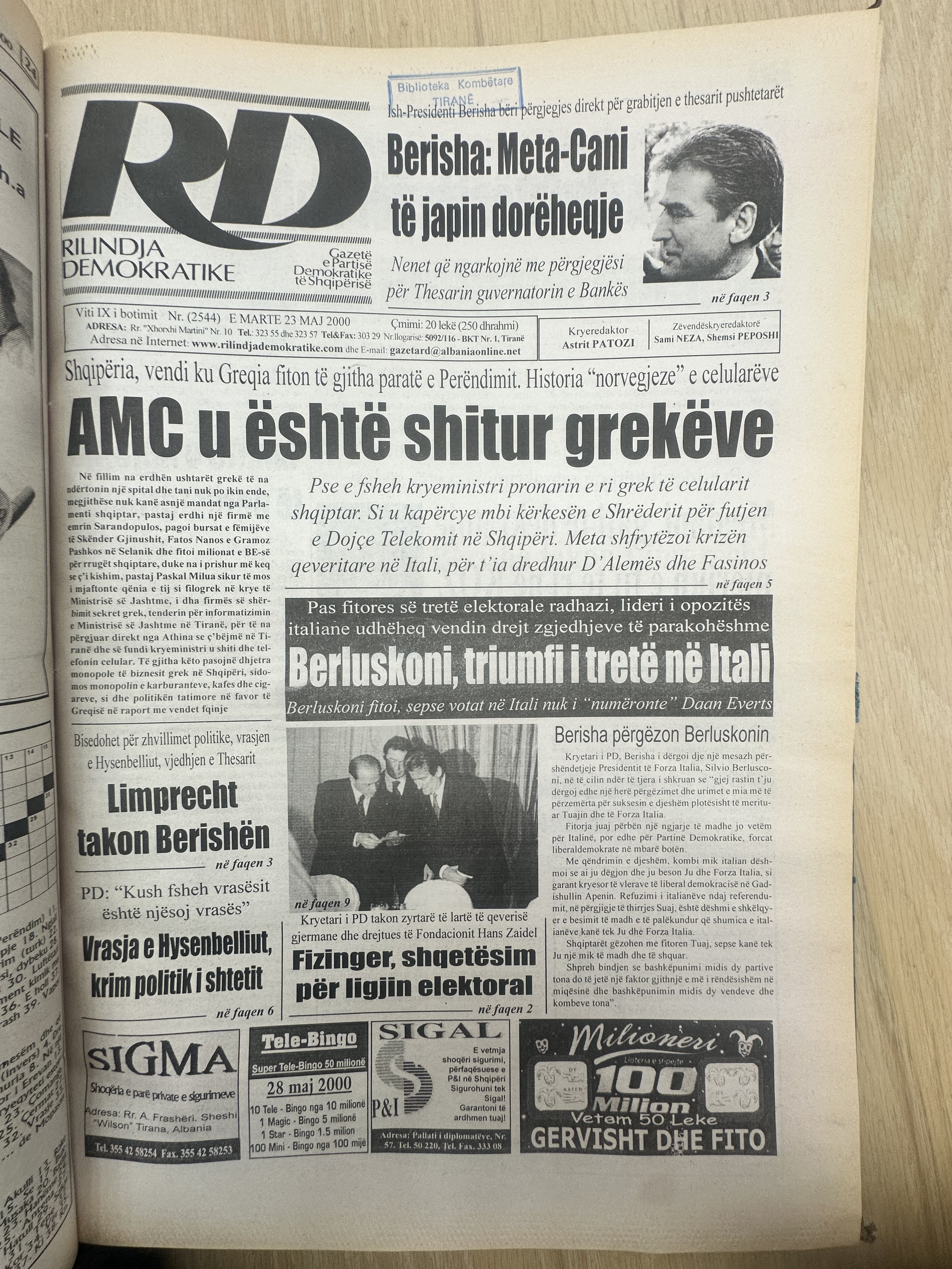Rilindja Demokratike 2000-05-23