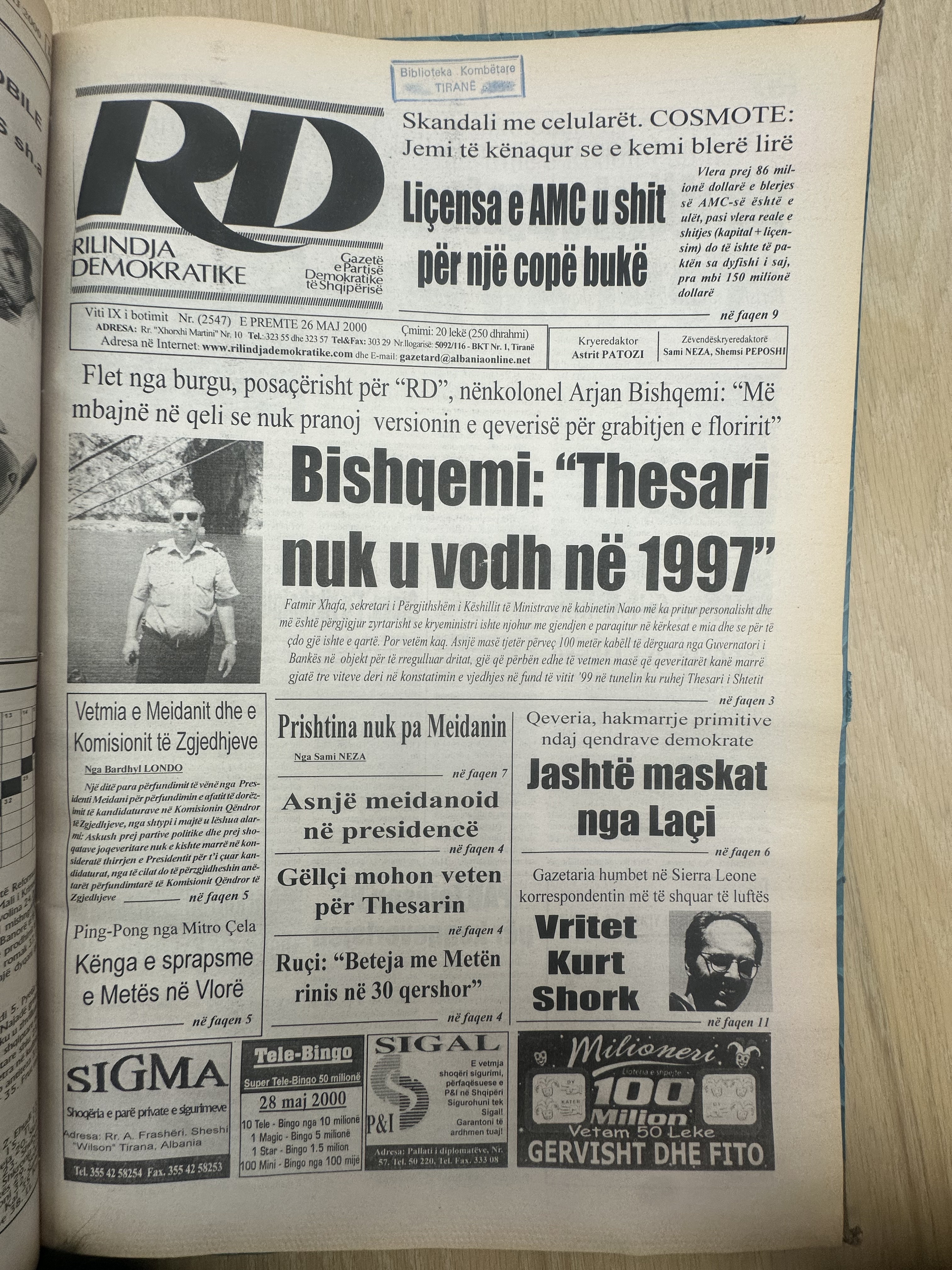 Rilindja Demokratike 2000-05-26