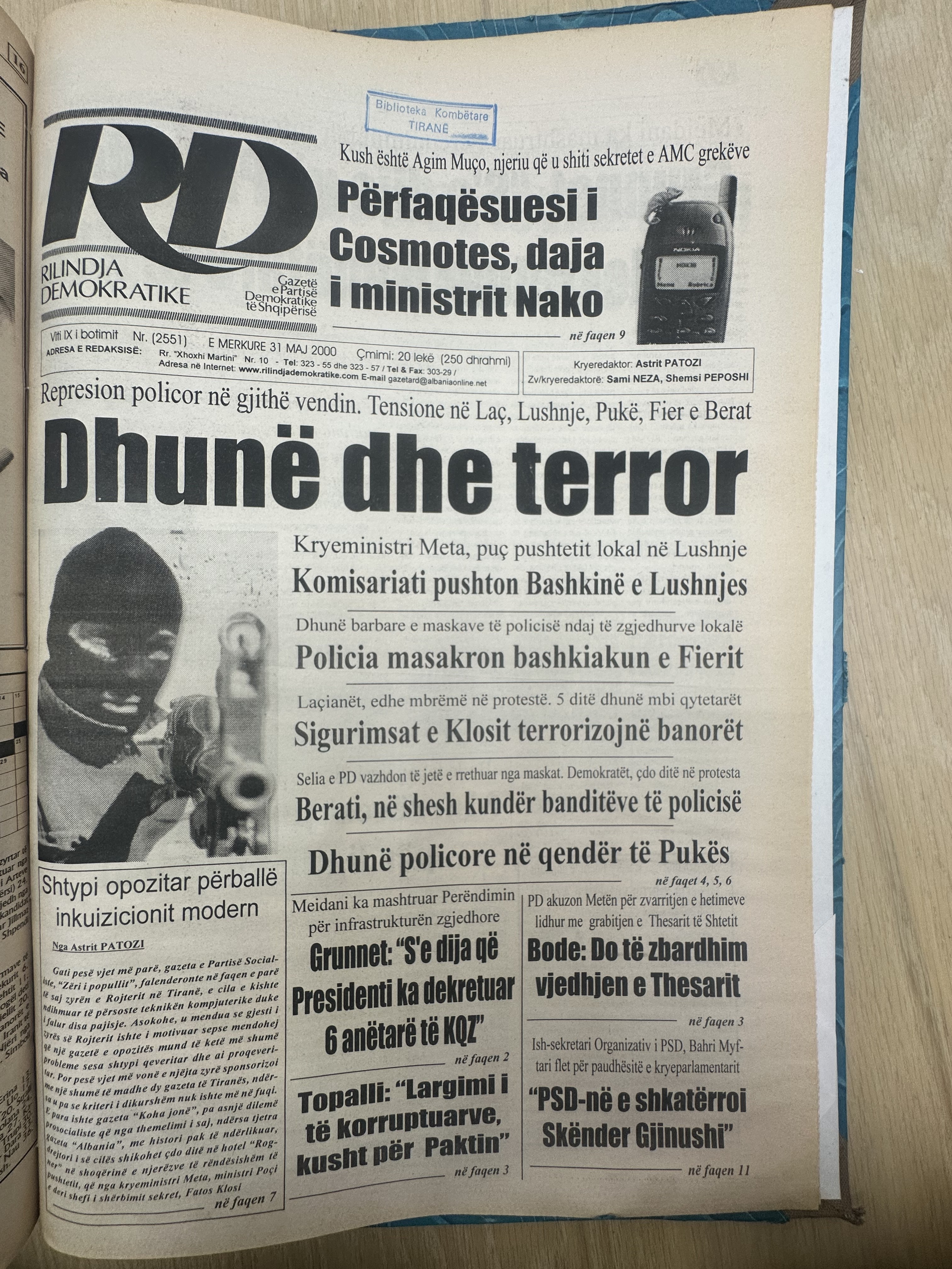 Rilindja Demokratike 2000-05-31
