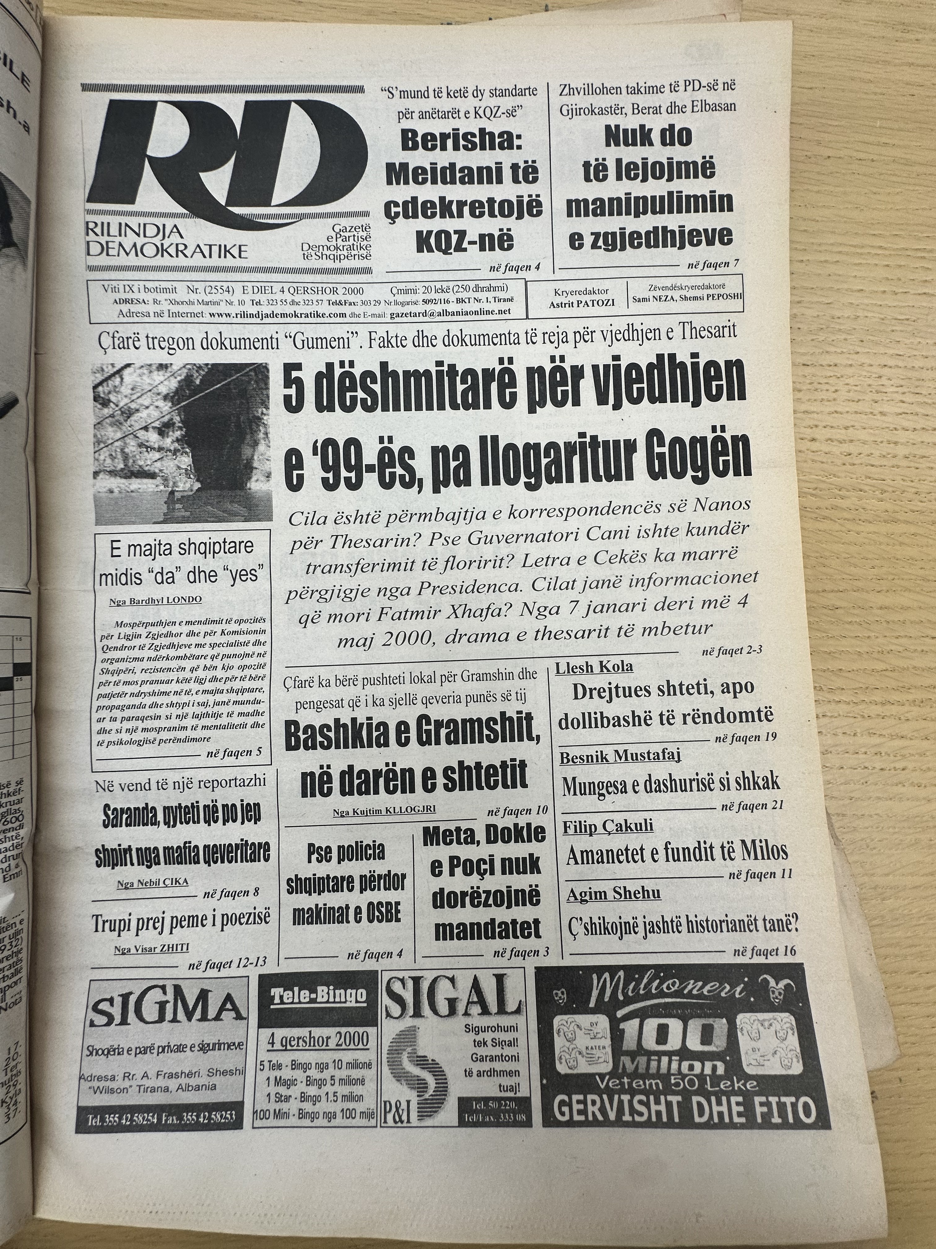 Rilindja Demokratike 2000-06-04