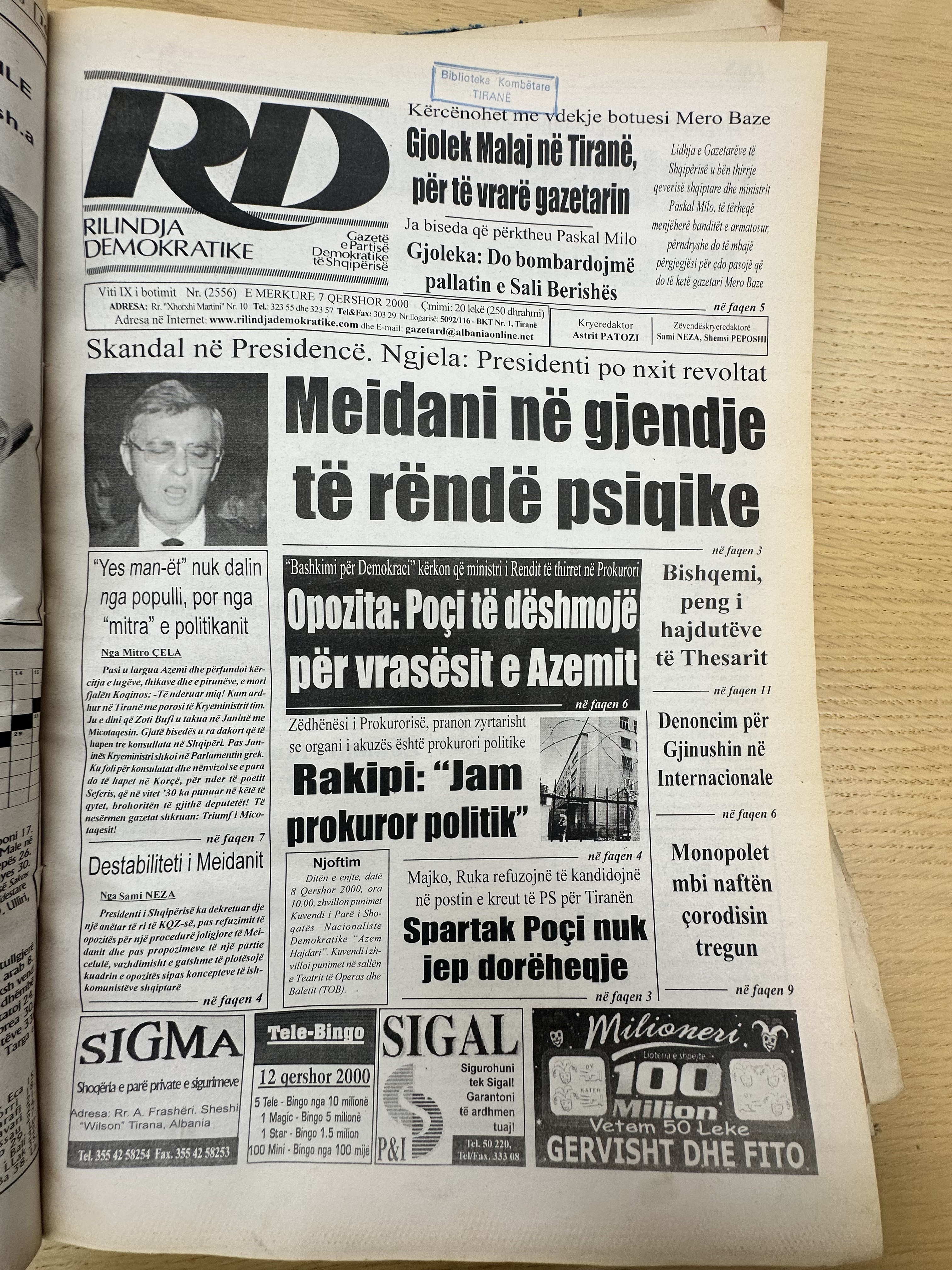 Rilindja Demokratike 2000-12-07