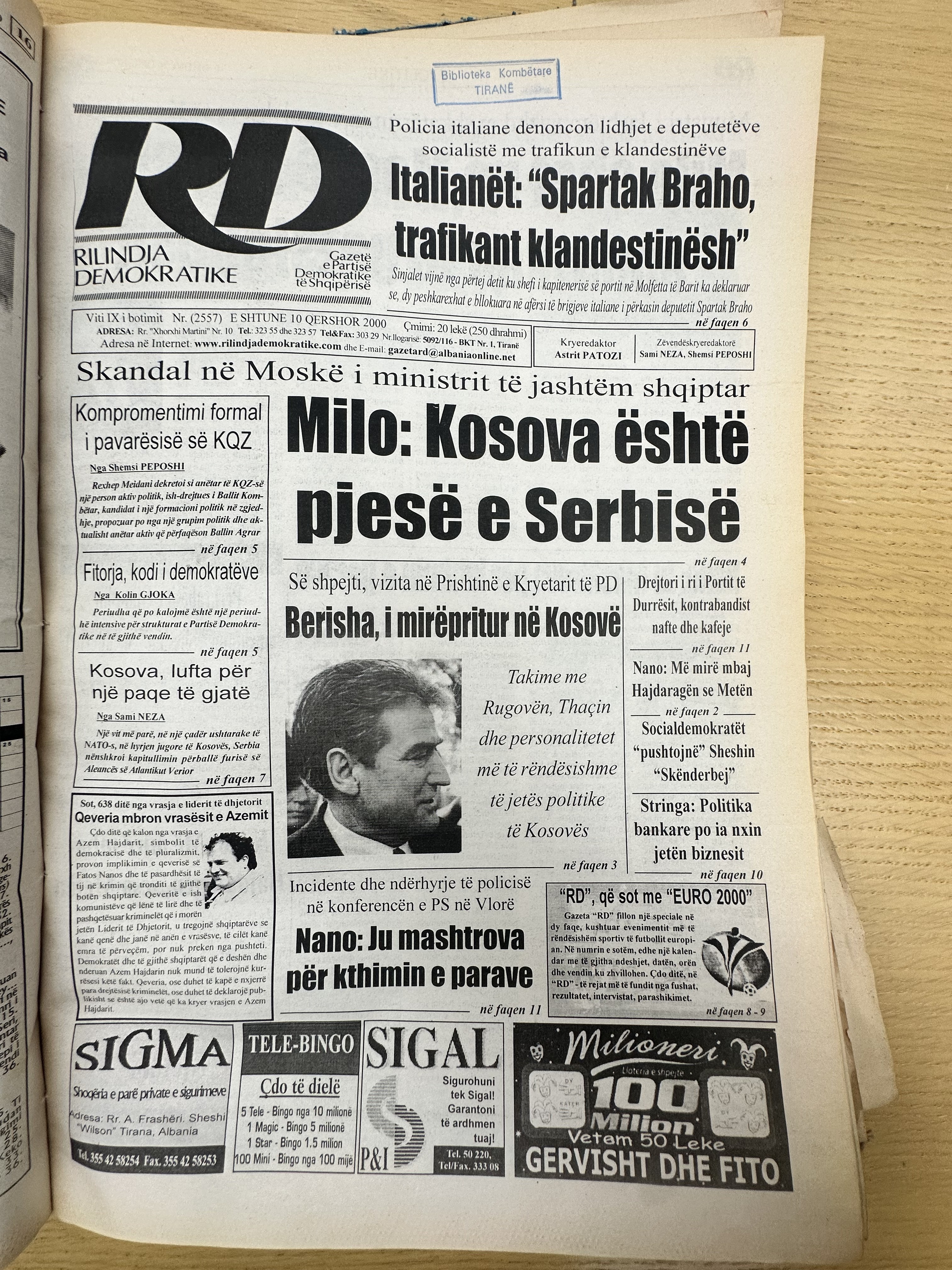 Rilindja Demokratike 2000-06-10