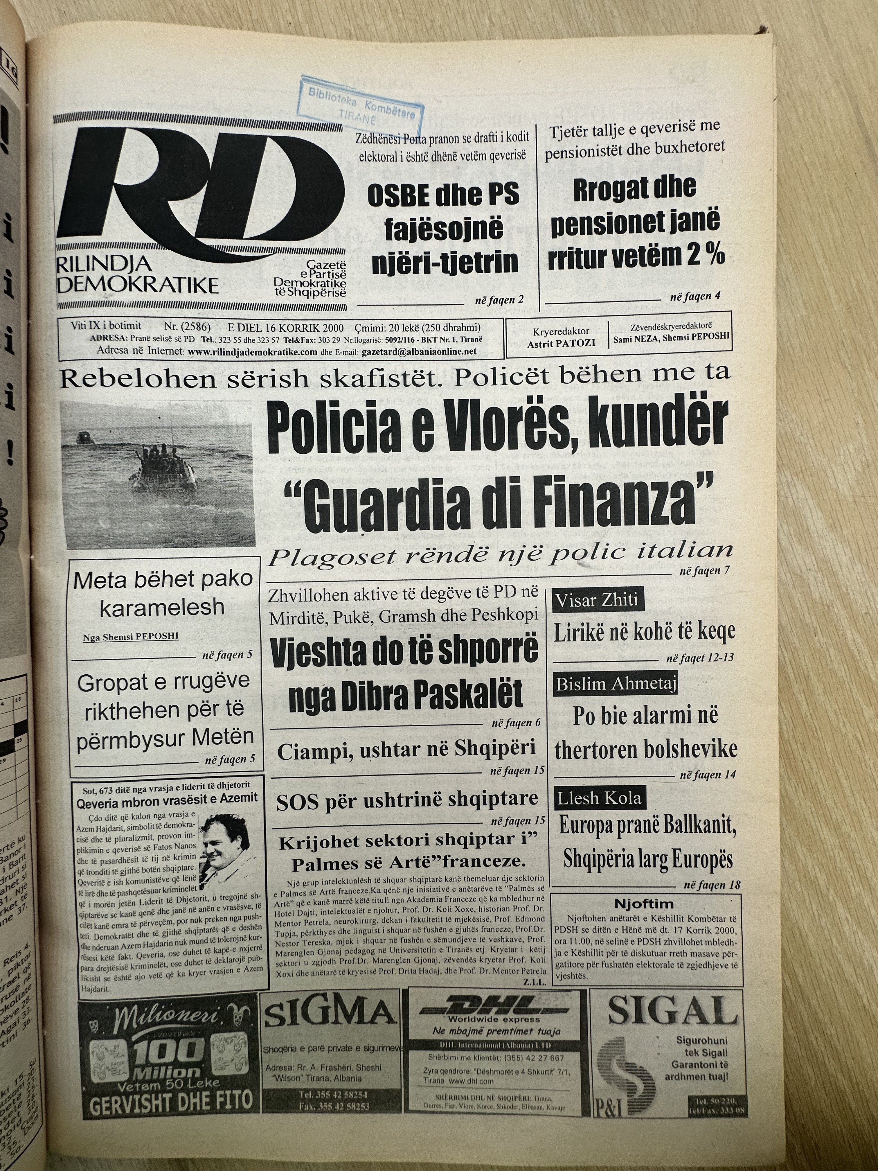 Rilindja Demokratike 2000-07-16