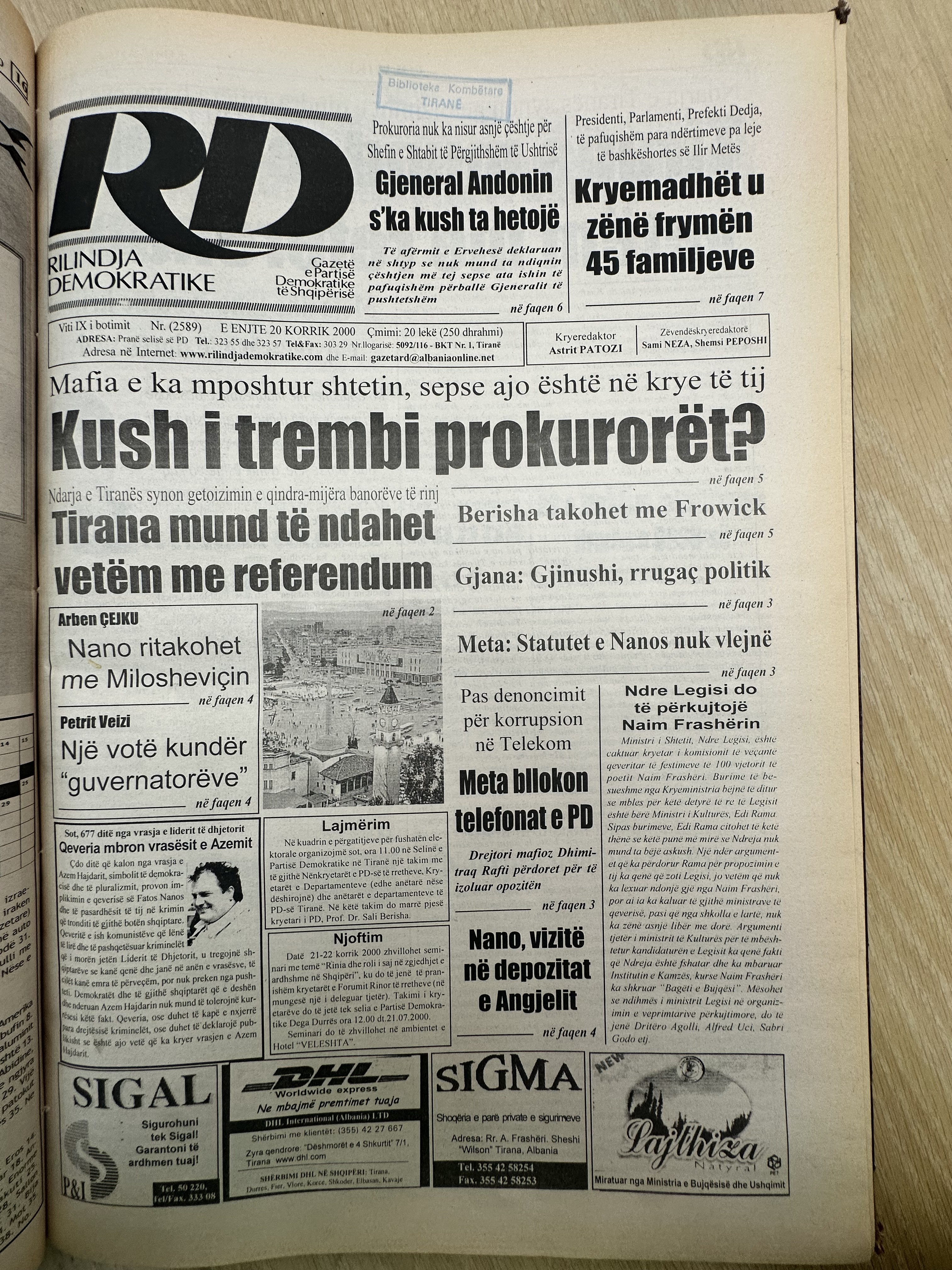 Rilindja Demokratike 2000-07-20