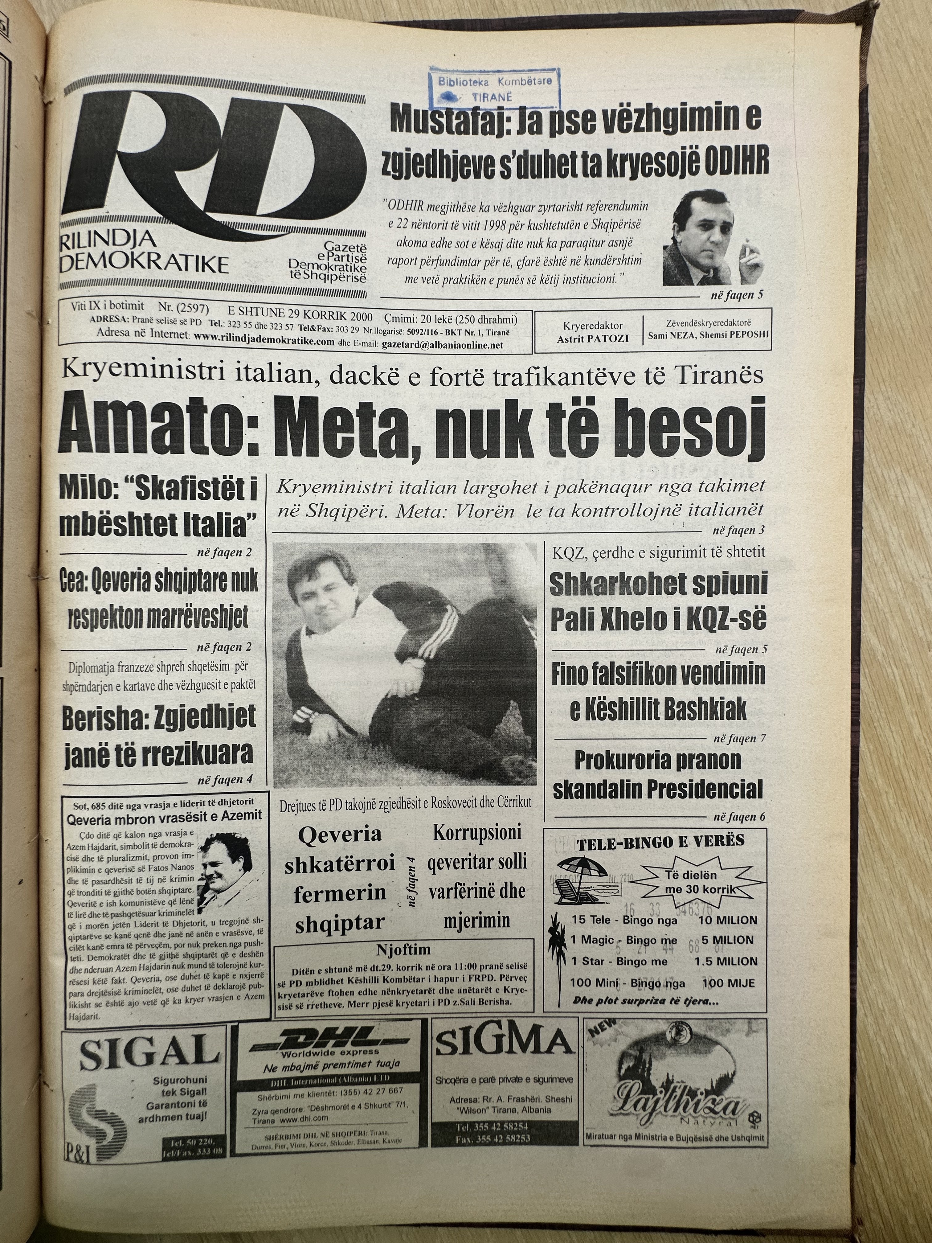 Rilindja Demokratike 2000-07-29