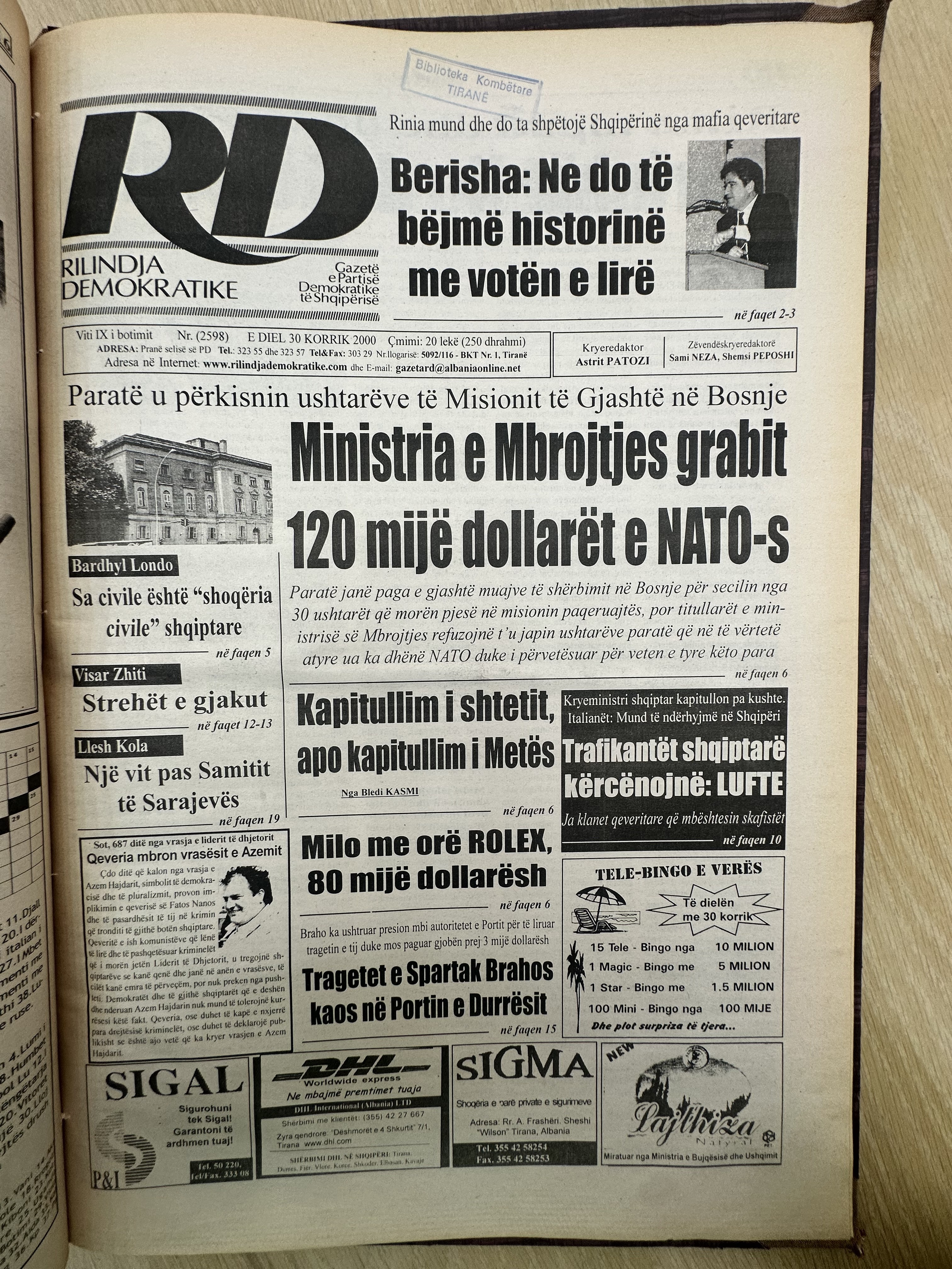 Rilindja Demokratike 2000-07-30