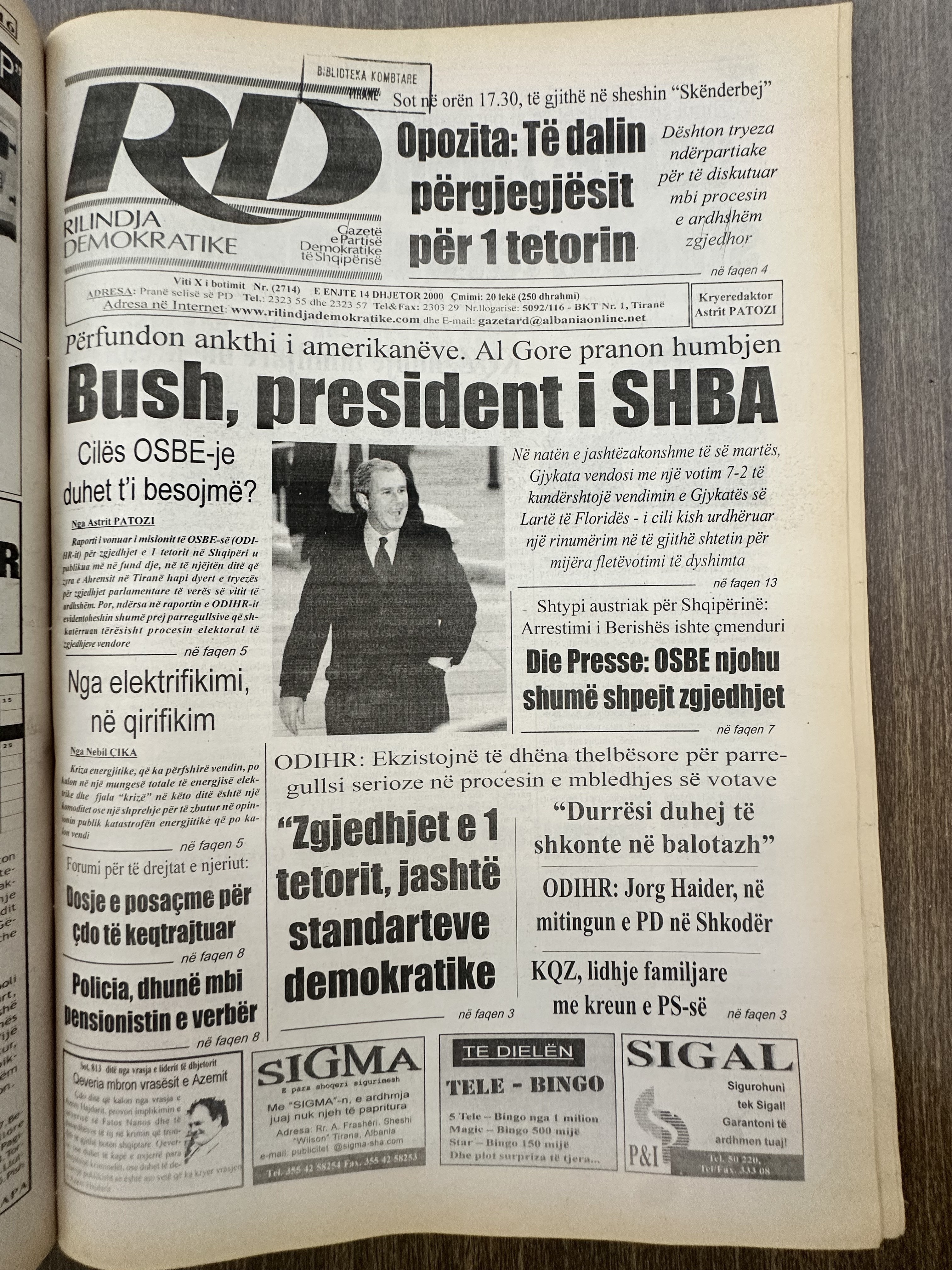 Rilindja Demokratike 2003-12-25