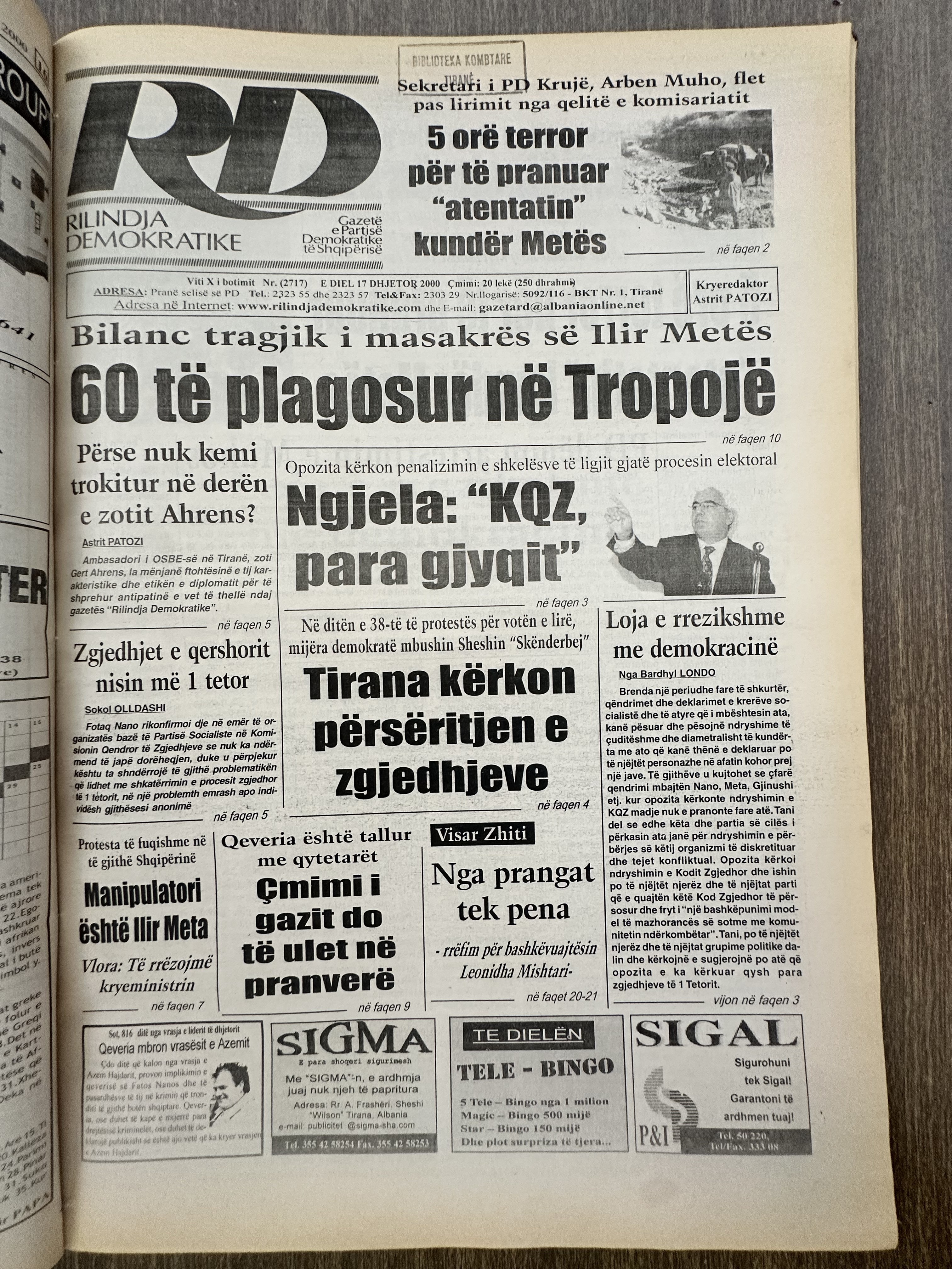 Rilindja Demokratike 2000-12-17