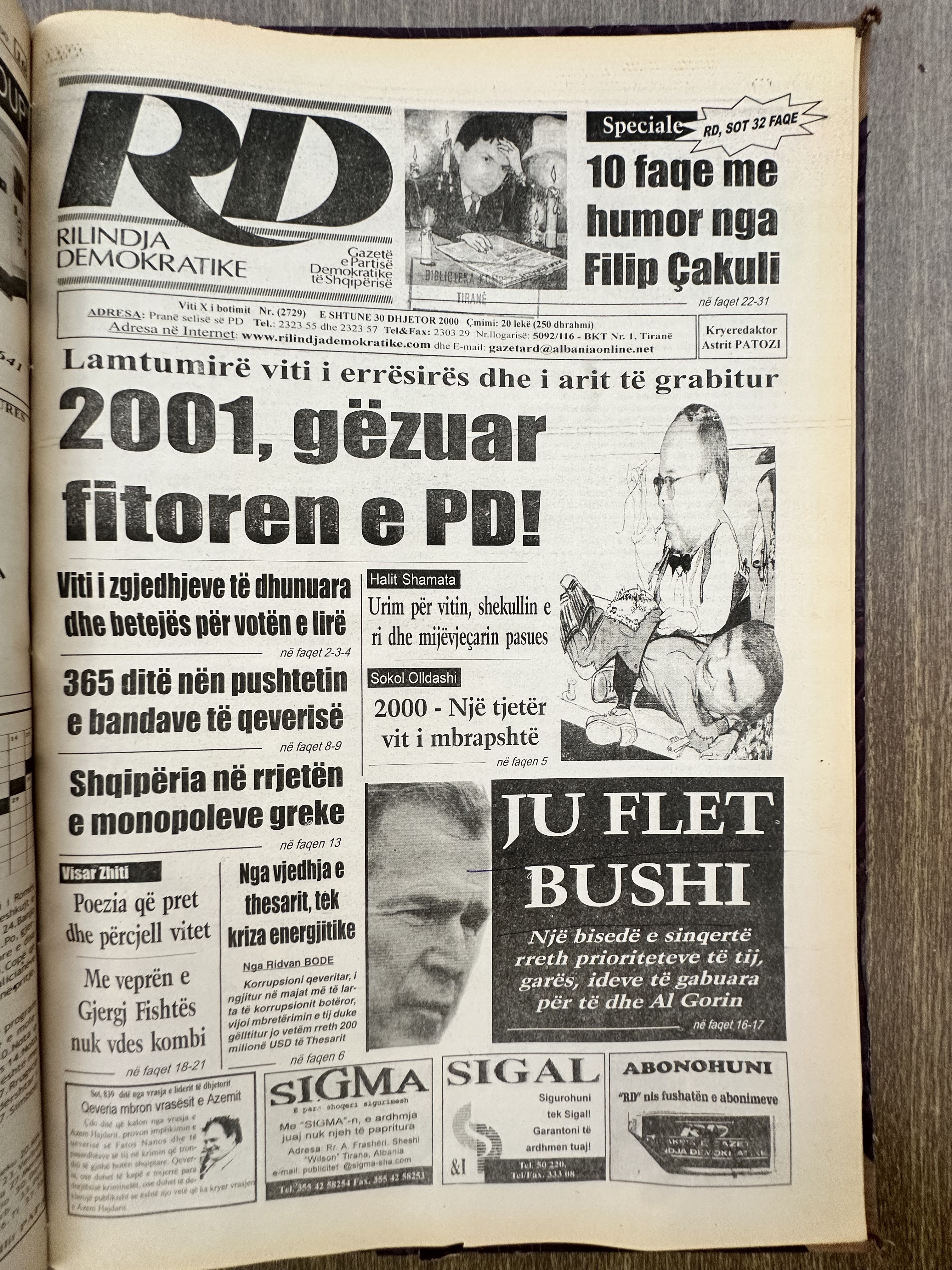 Rilindja Demokratike 2000-12-30