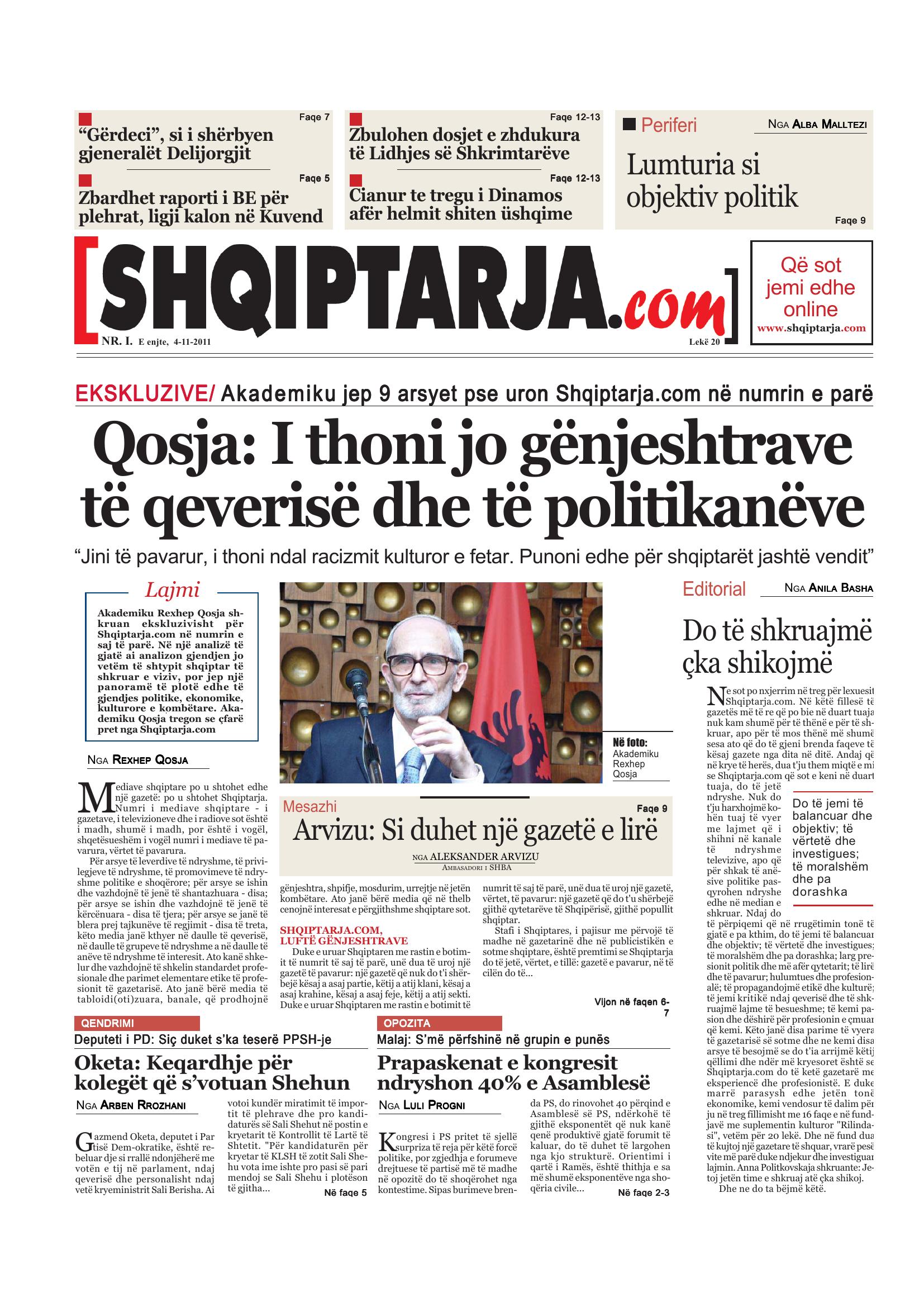 Shqiptarja.com 2011-11-04