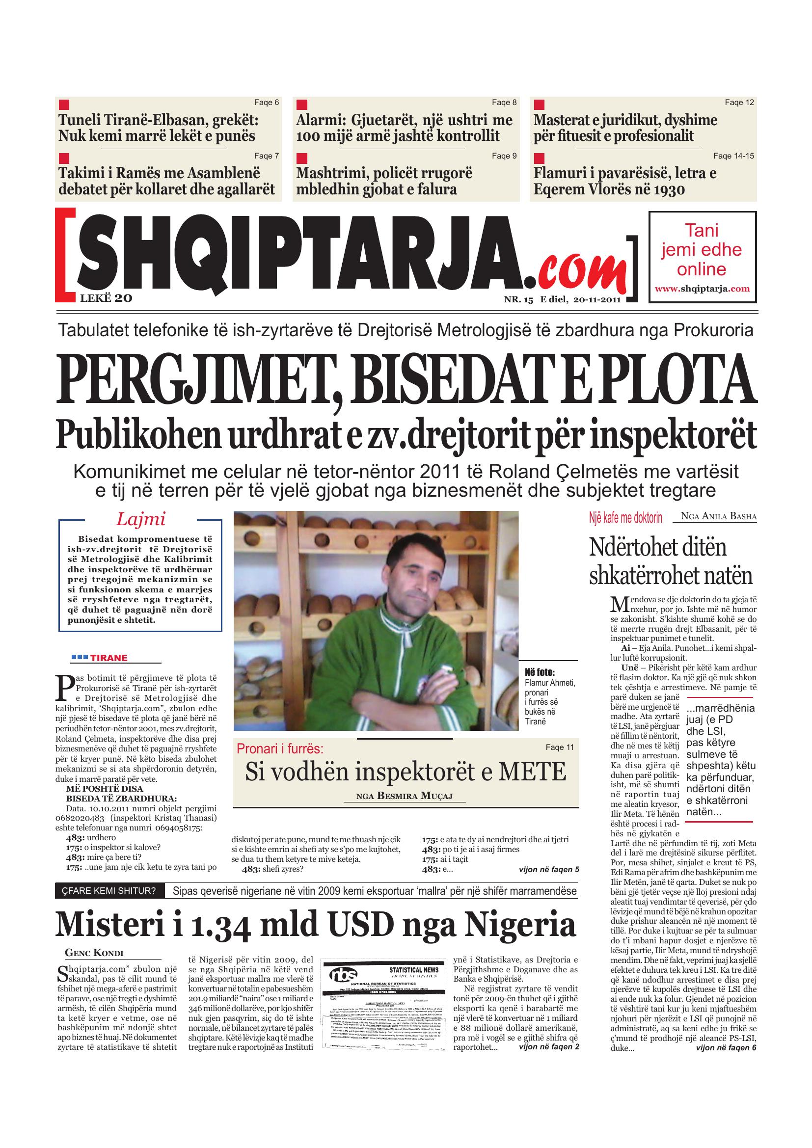 Shqiptarja.com 2011-11-20
