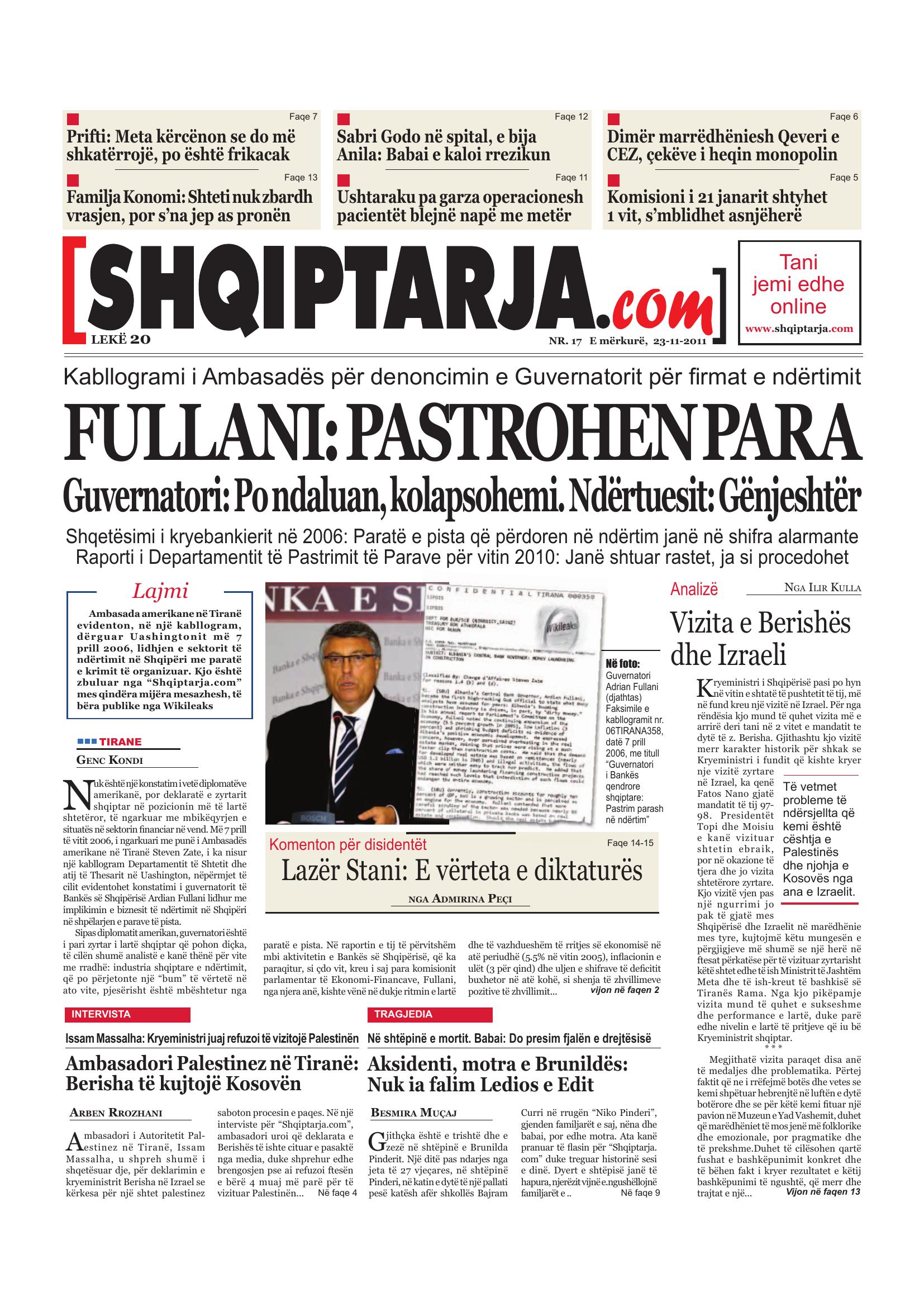 Shqiptarja.com 2011-11-23