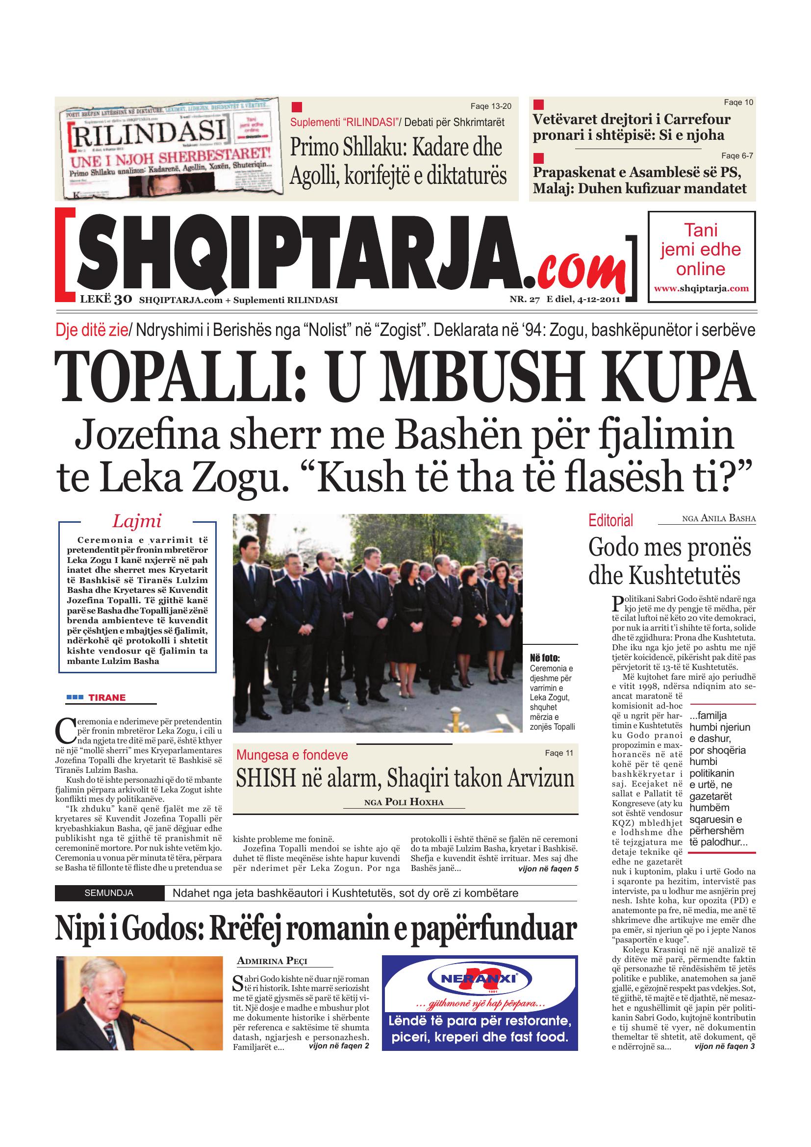 Shqiptarja.com 2011-12-04