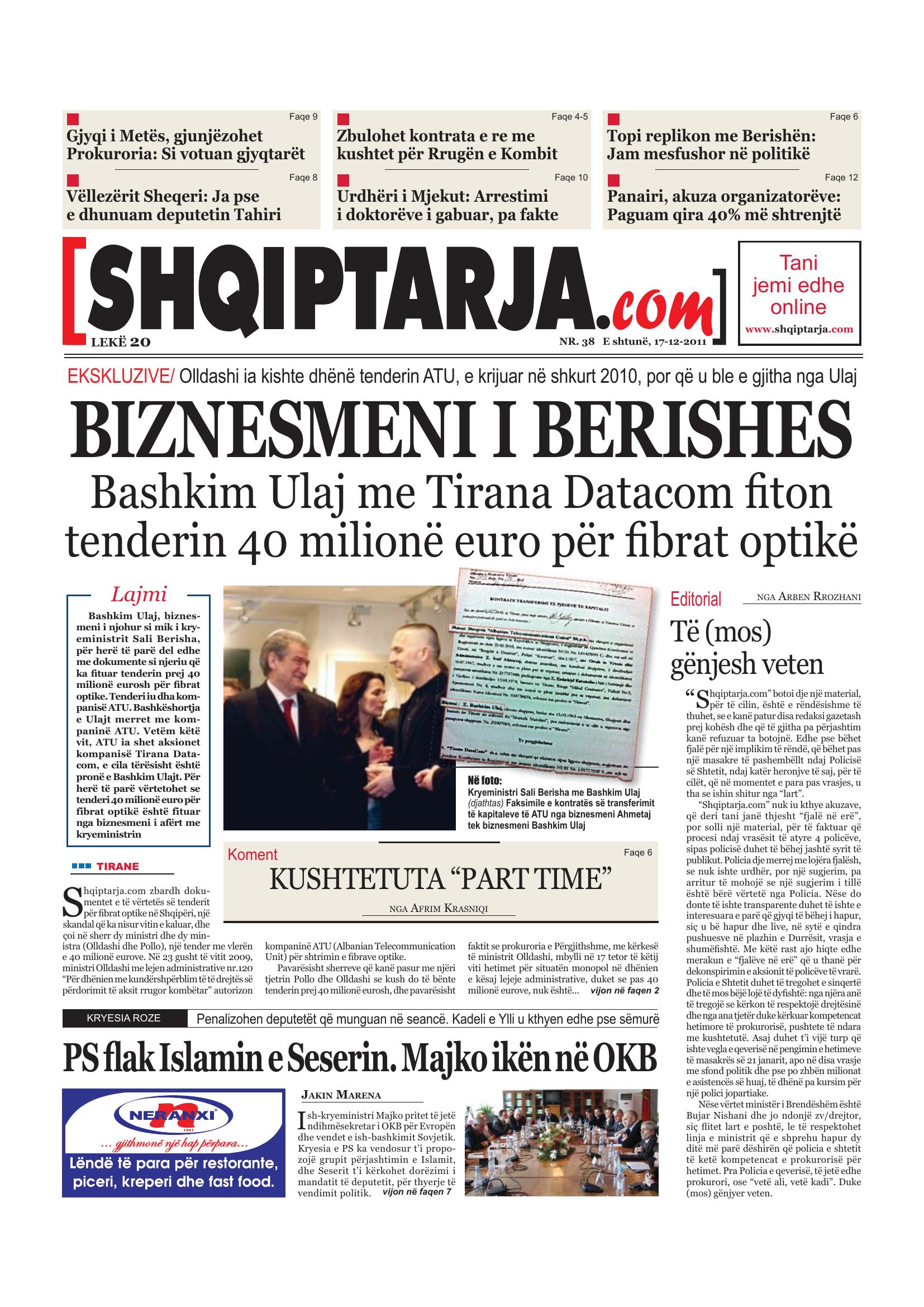 Shqiptarja.com 2011-12-17