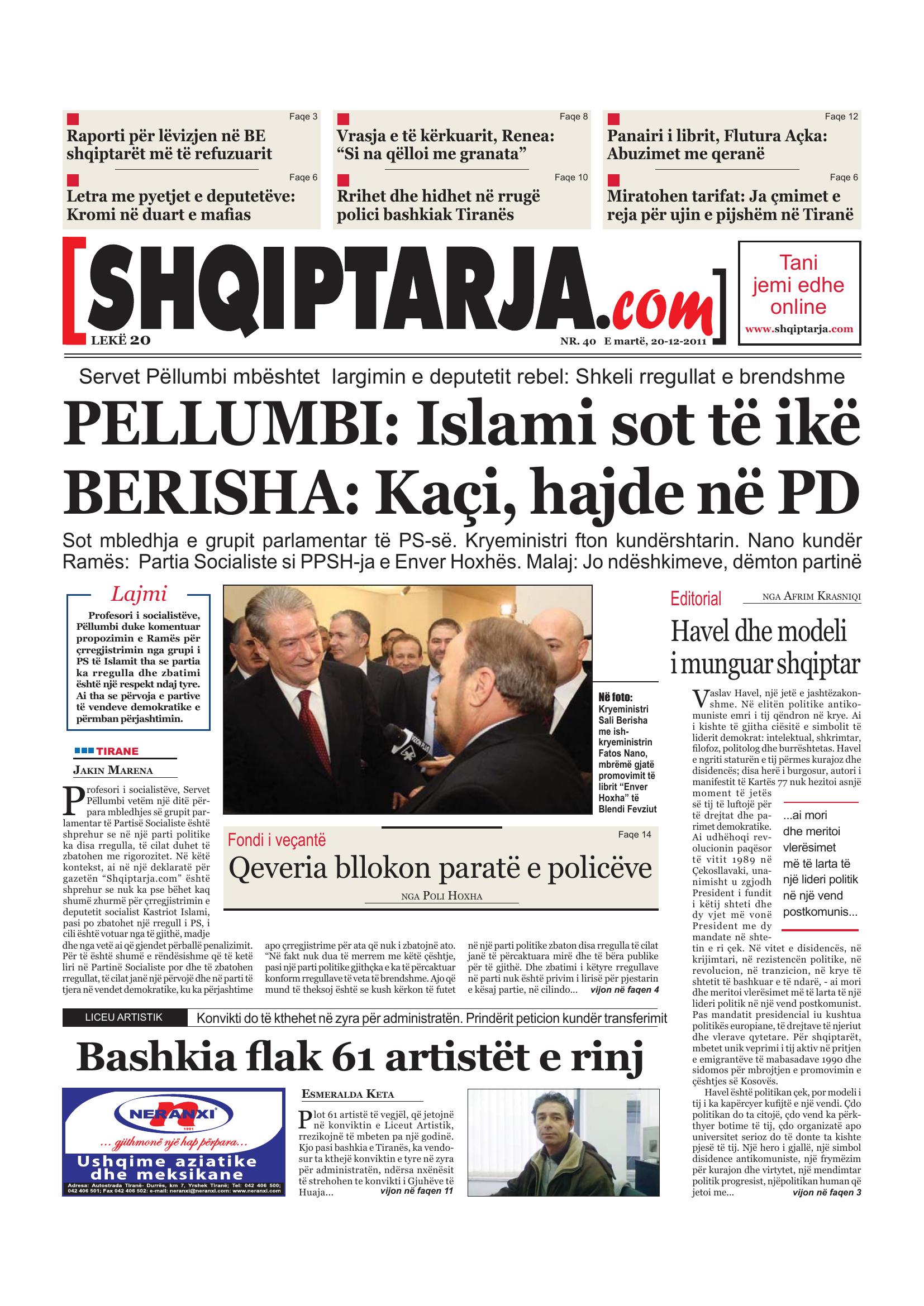 Shqiptarja.com 2011-12-20