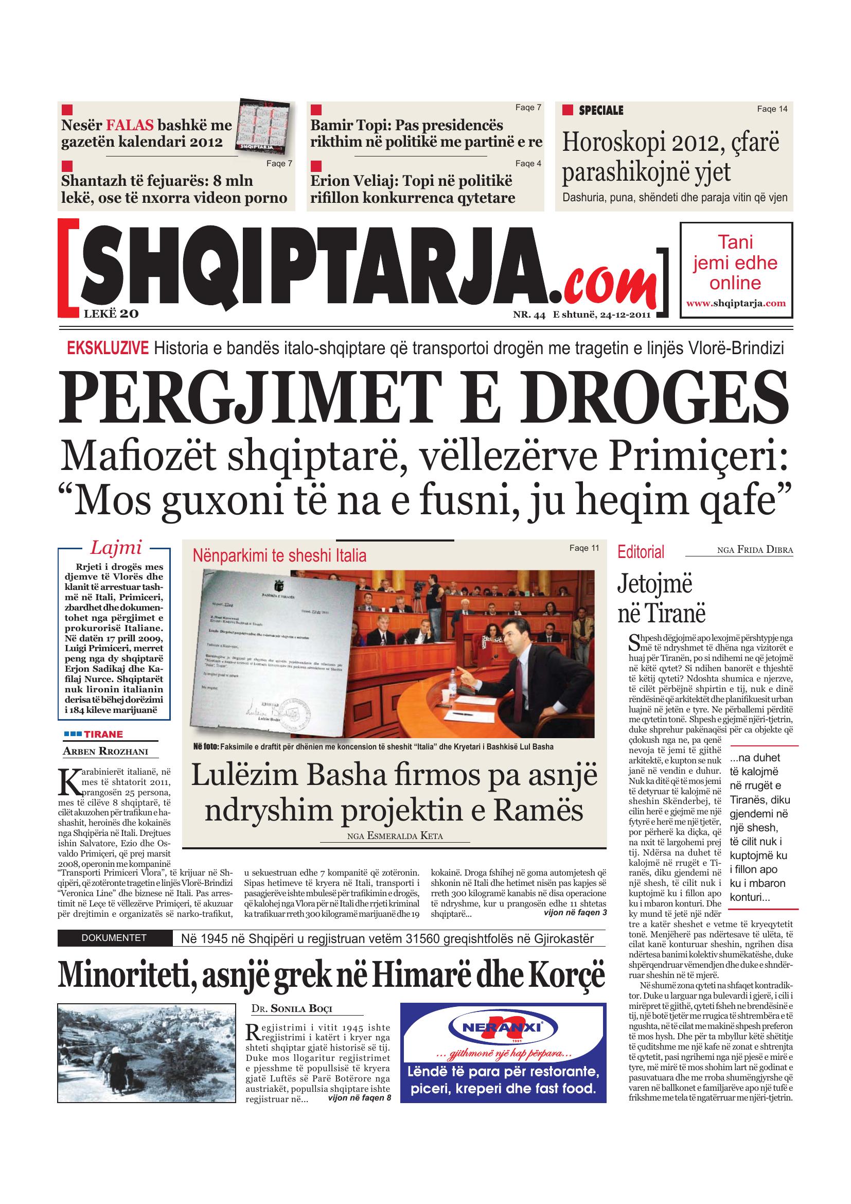 Shqiptarja.com 2011-12-24
