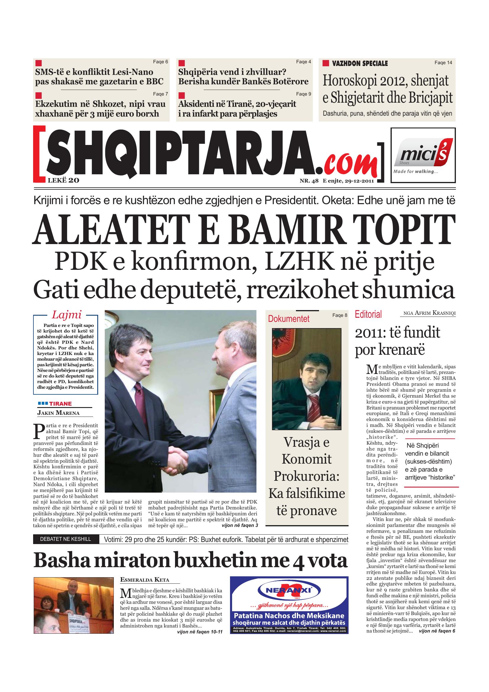 Shqiptarja.com 2011-12-29