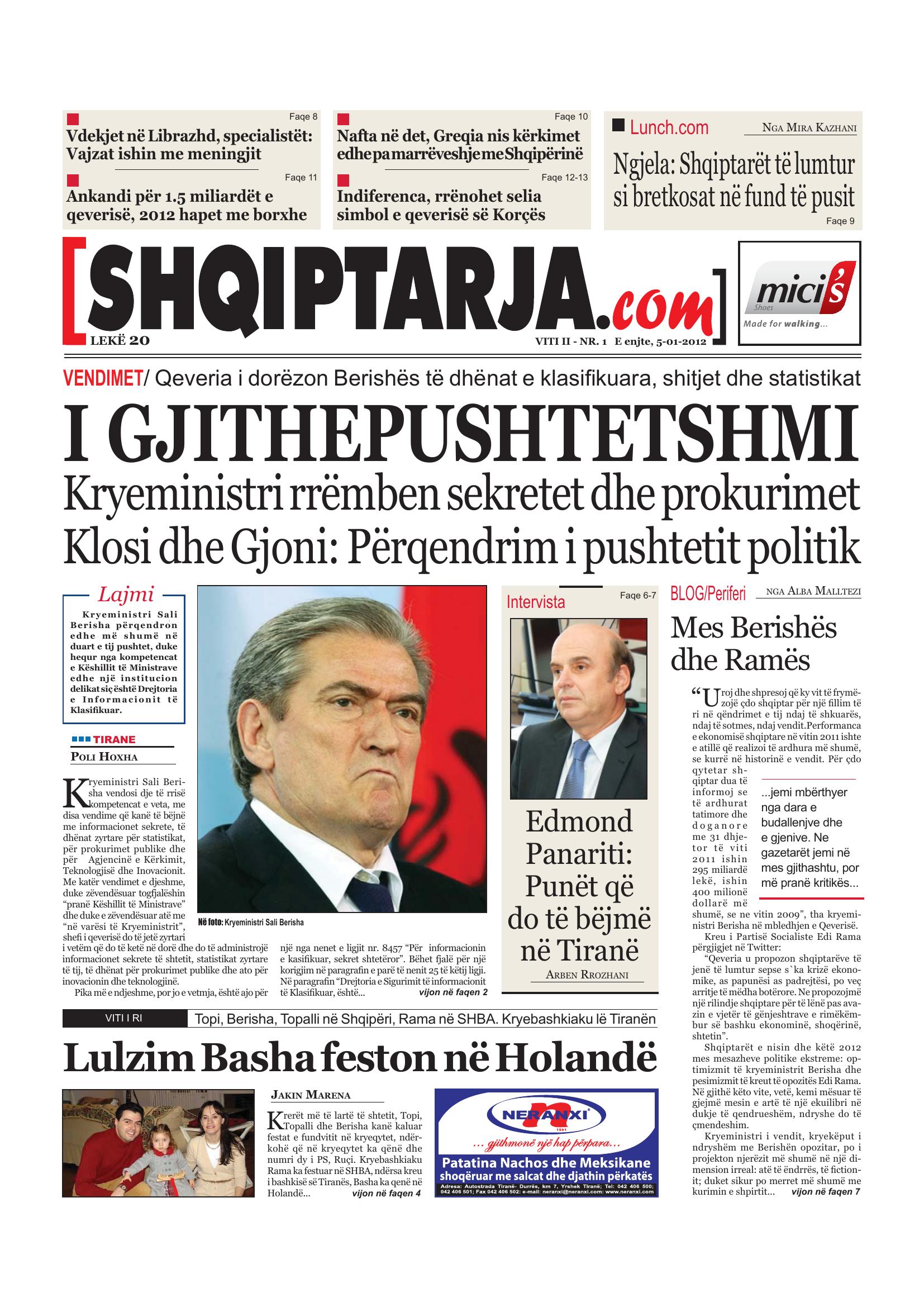 Shqiptarja.com 2012-01-05