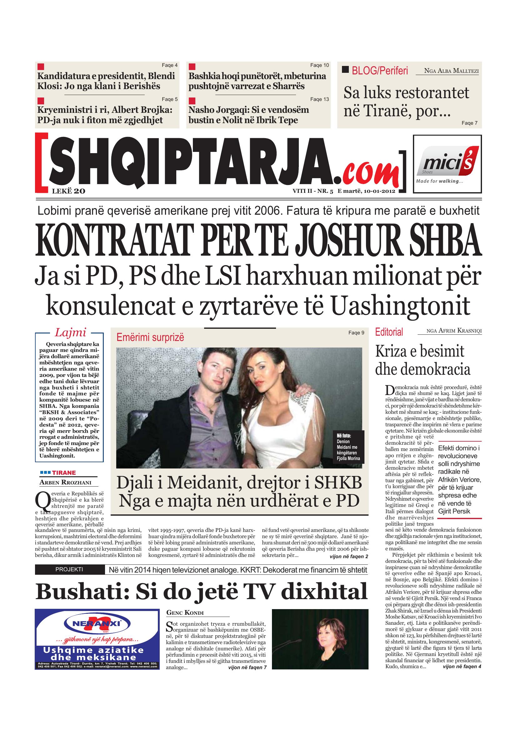 Shqiptarja.com 2012-01-10