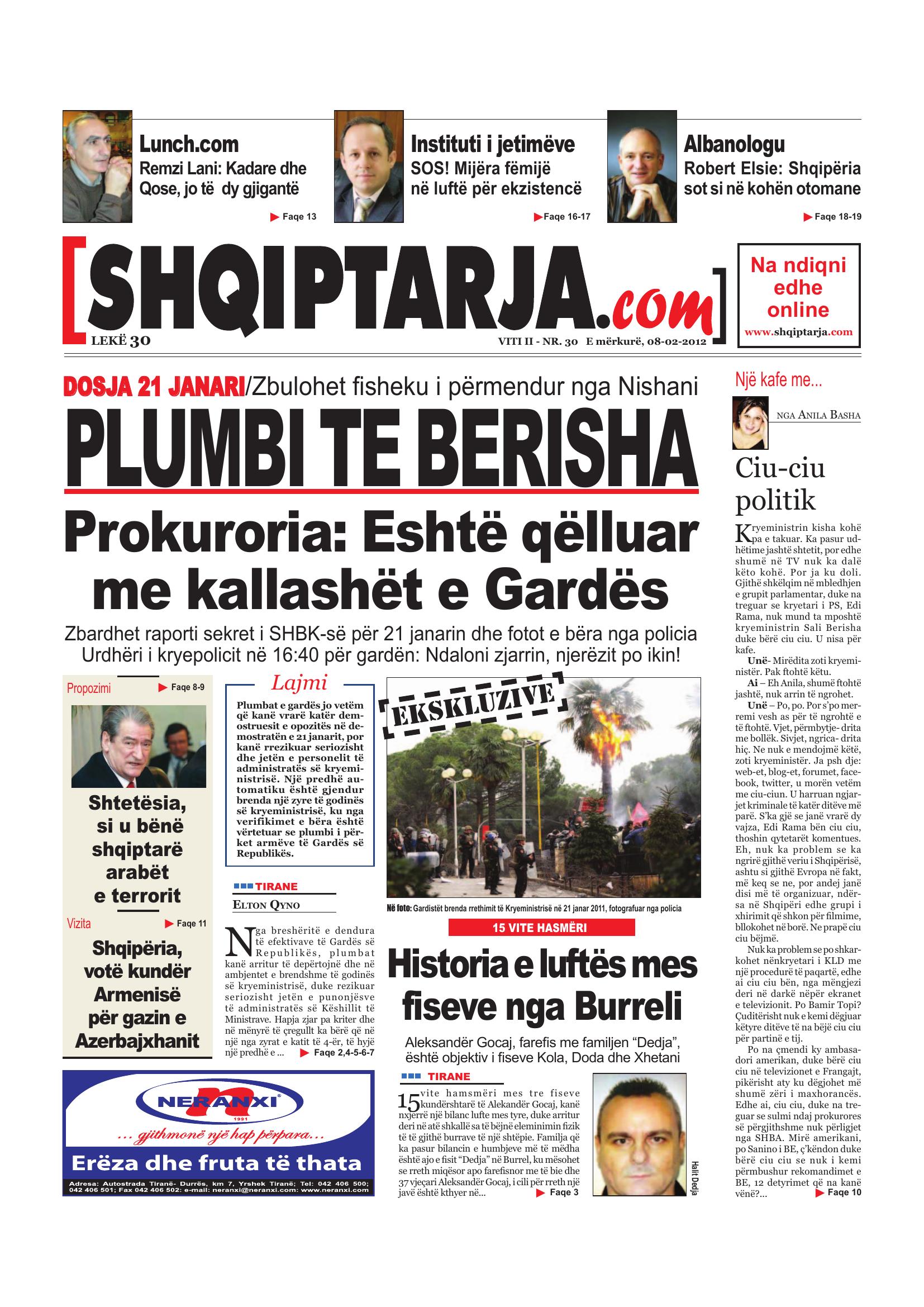 Shqiptarja.com 2012-02-08