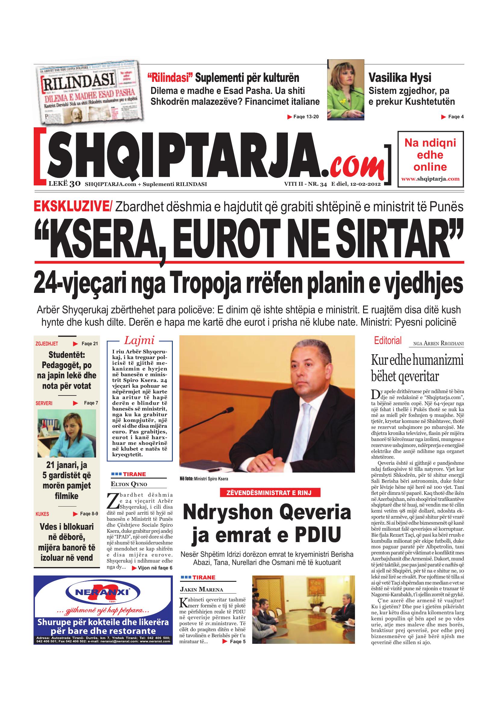 Shqiptarja.com 2012-02-12