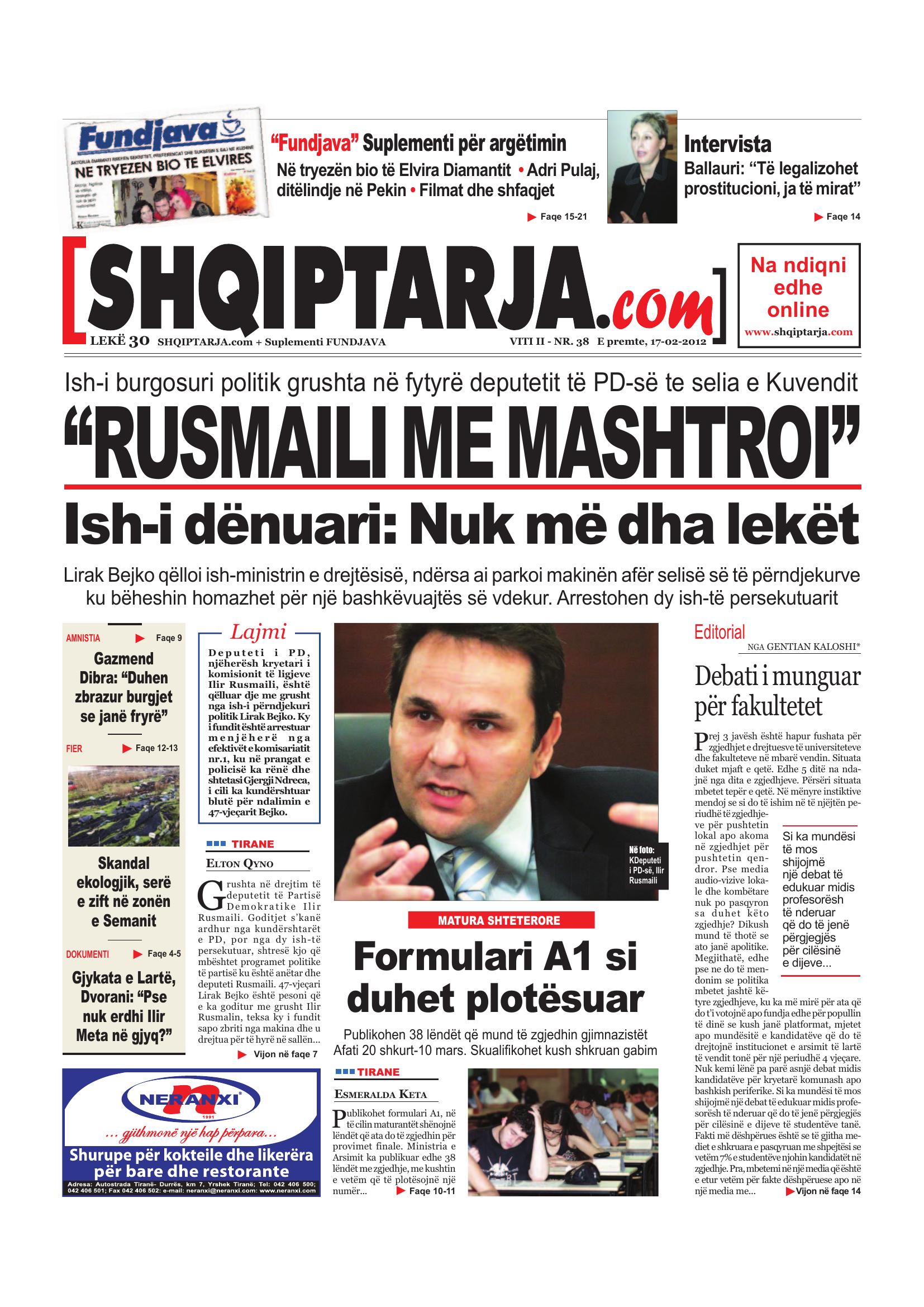 Shqiptarja.com 2012-02-17