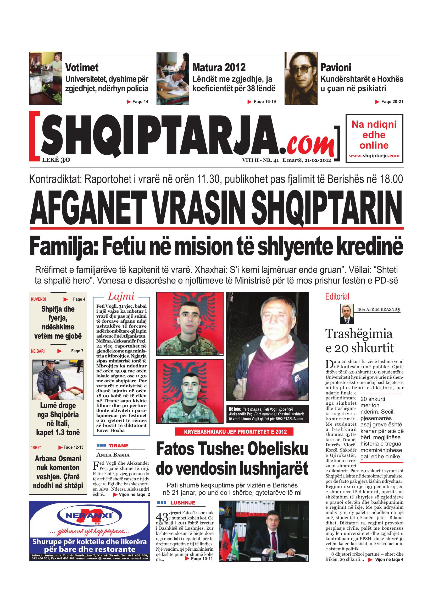Shqiptarja.com 2012-02-21