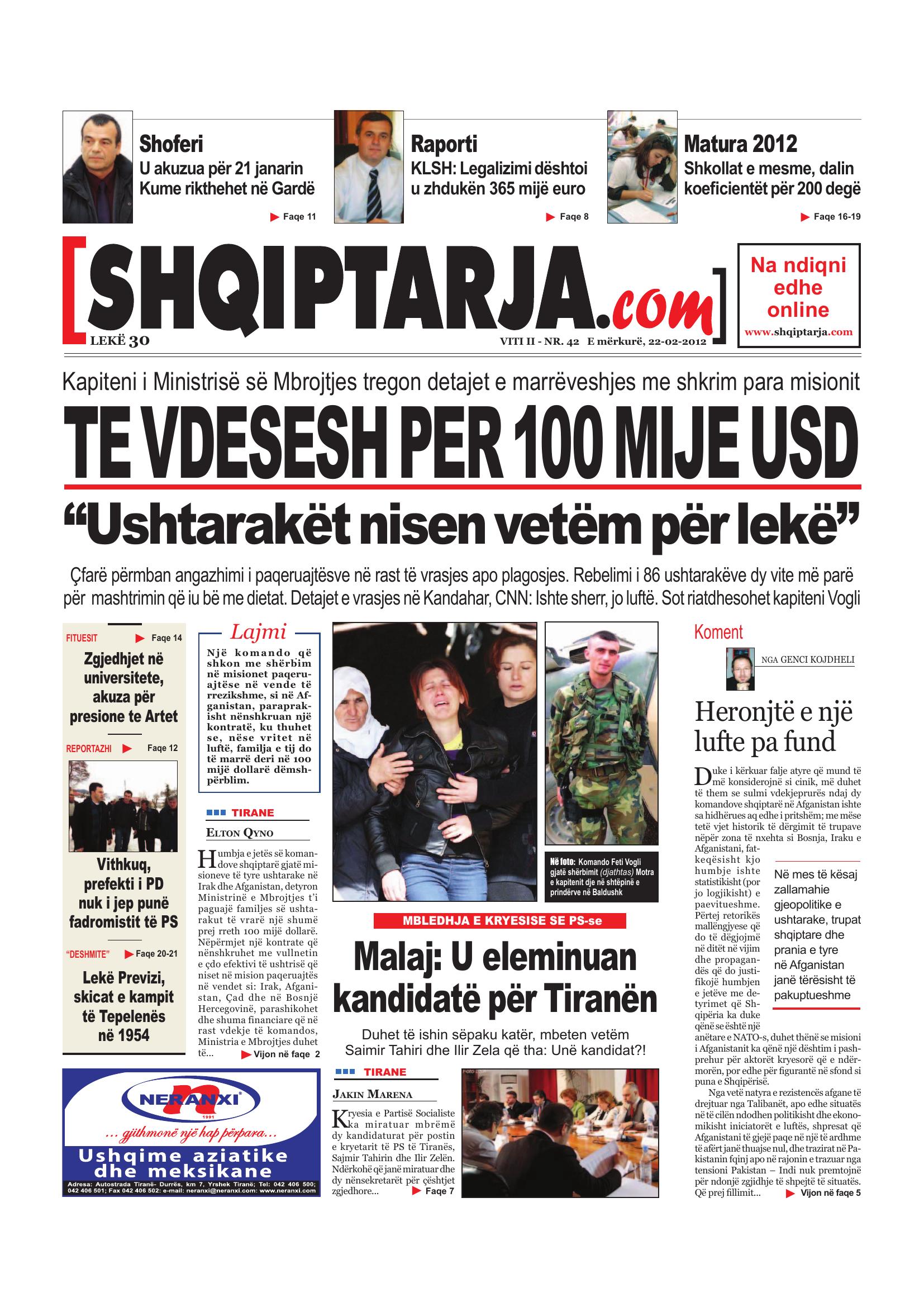 Shqiptarja.com 2012-02-22