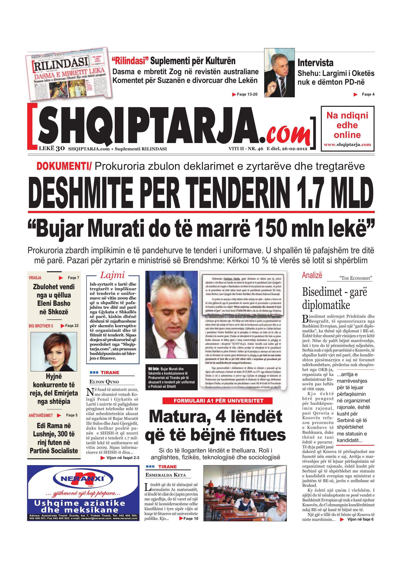 Shqiptarja.com 2012-02-26
