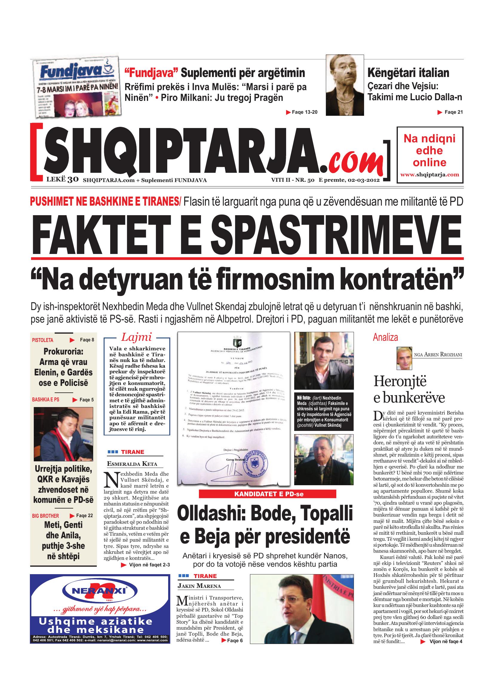 Shqiptarja.com 2012-03-02